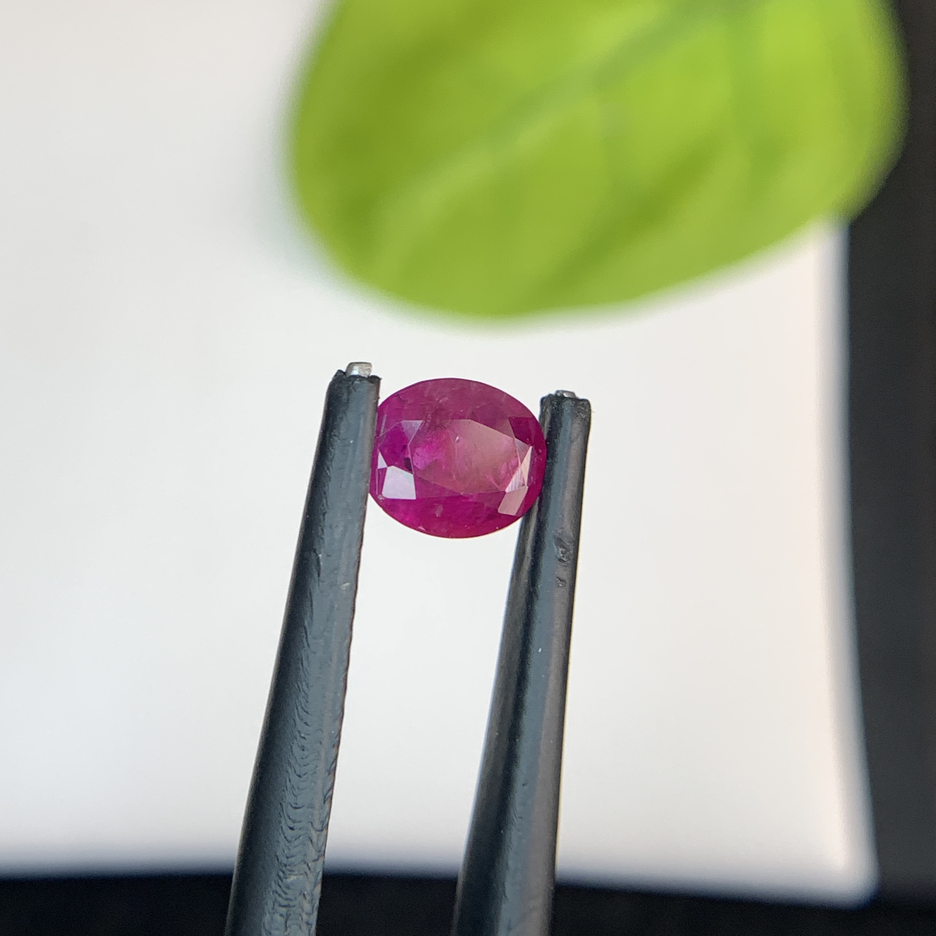 1.25 CT Natural Pinkish Red Ruby Oval Shape Loose Gemstone From Afghanistan