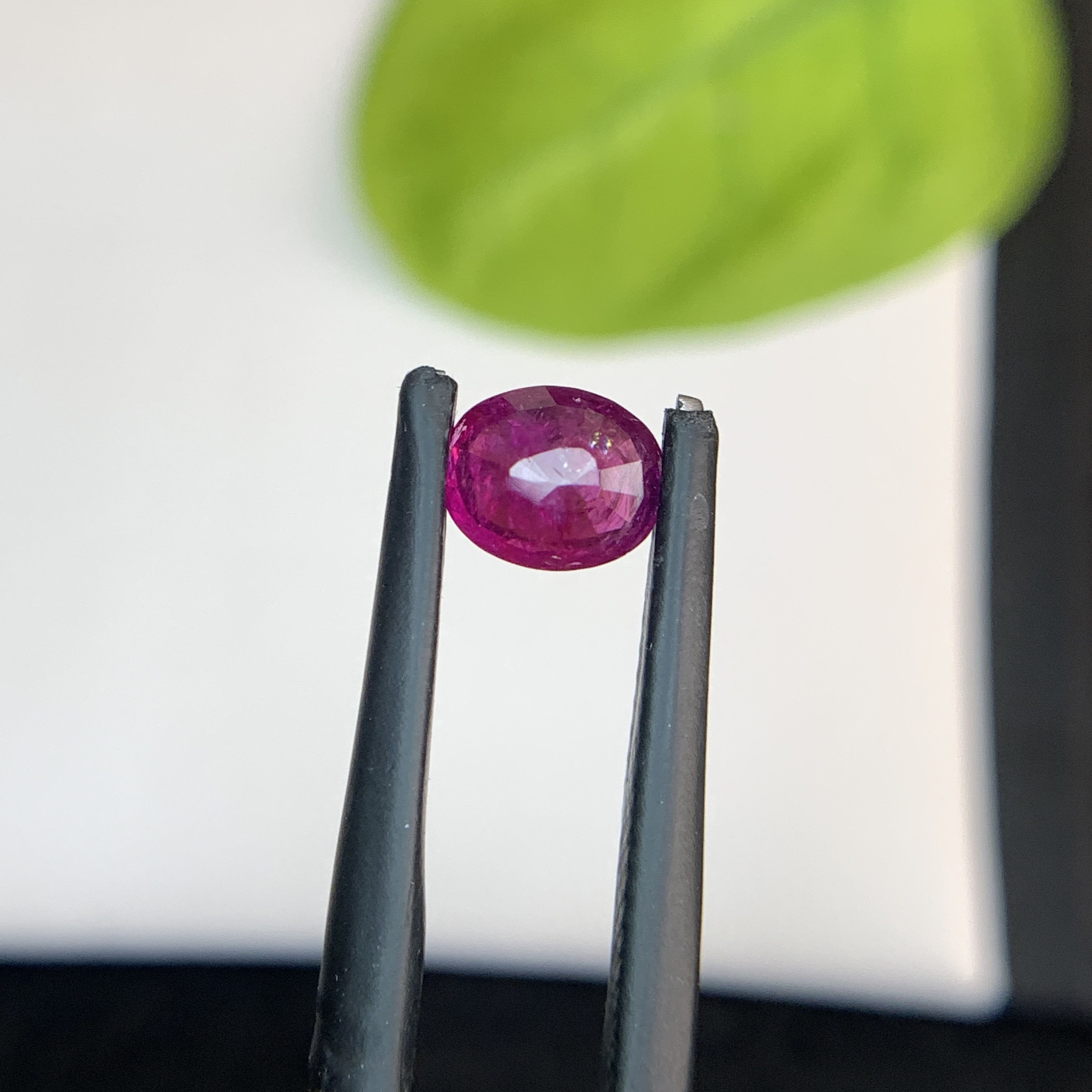 1.25 CT Natural Pinkish Red Ruby Oval Shape Loose Gemstone From Afghanistan