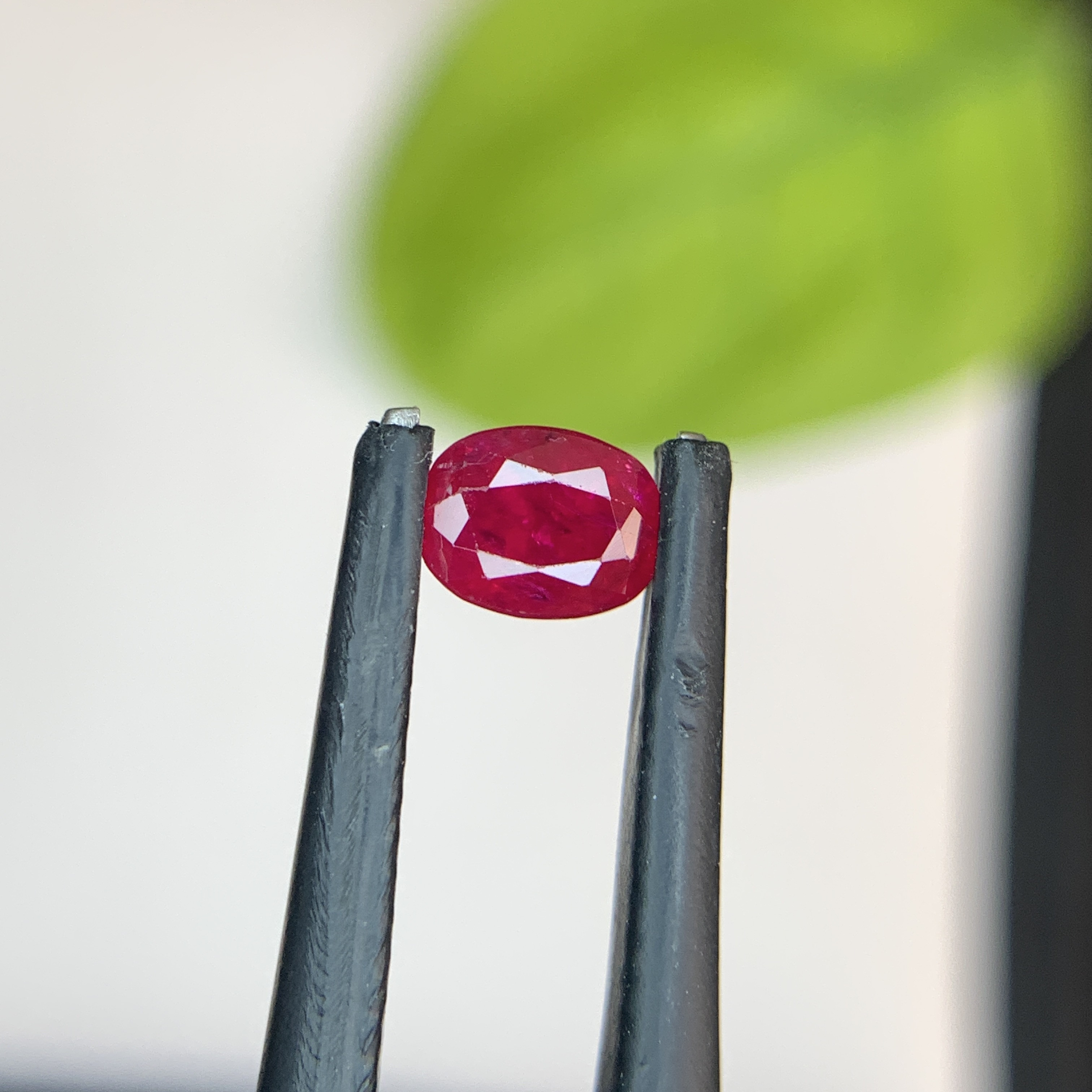 0.68 Ct Natural Red Ruby Oval Shape Loose Gemstone from Afghanistan