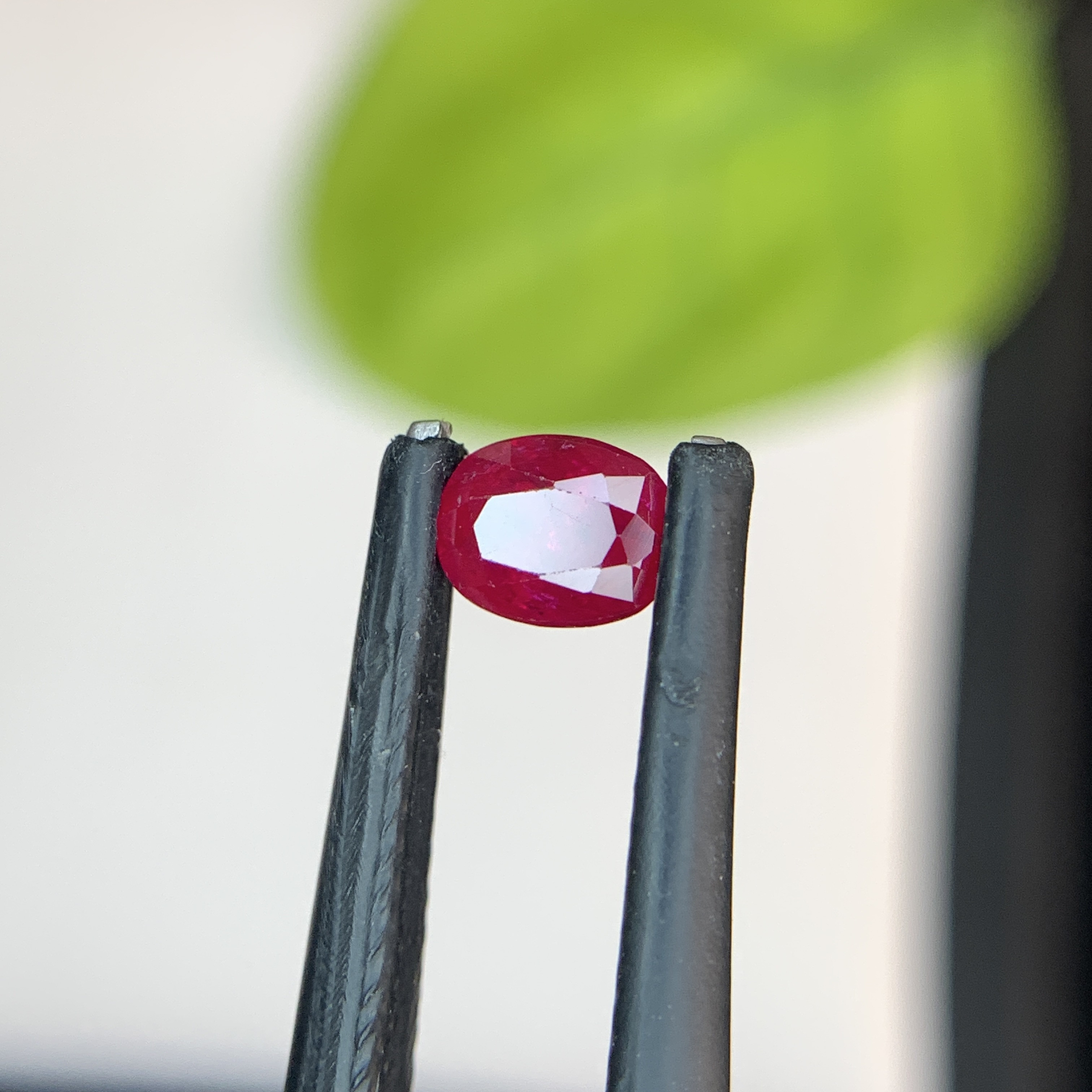0.68 Ct Natural Red Ruby Oval Shape Loose Gemstone from Afghanistan