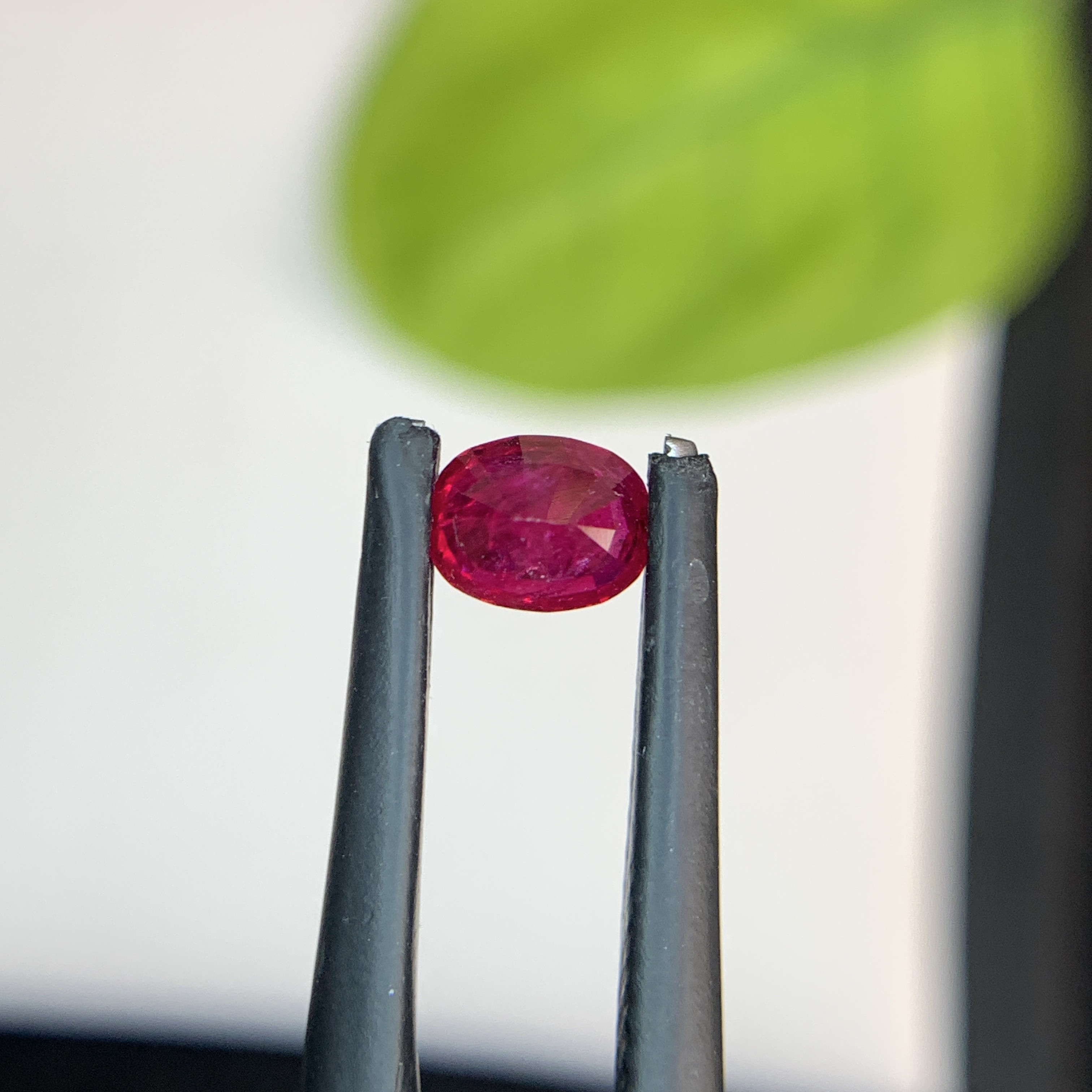 0.68 Ct Natural Red Ruby Oval Shape Loose Gemstone from Afghanistan