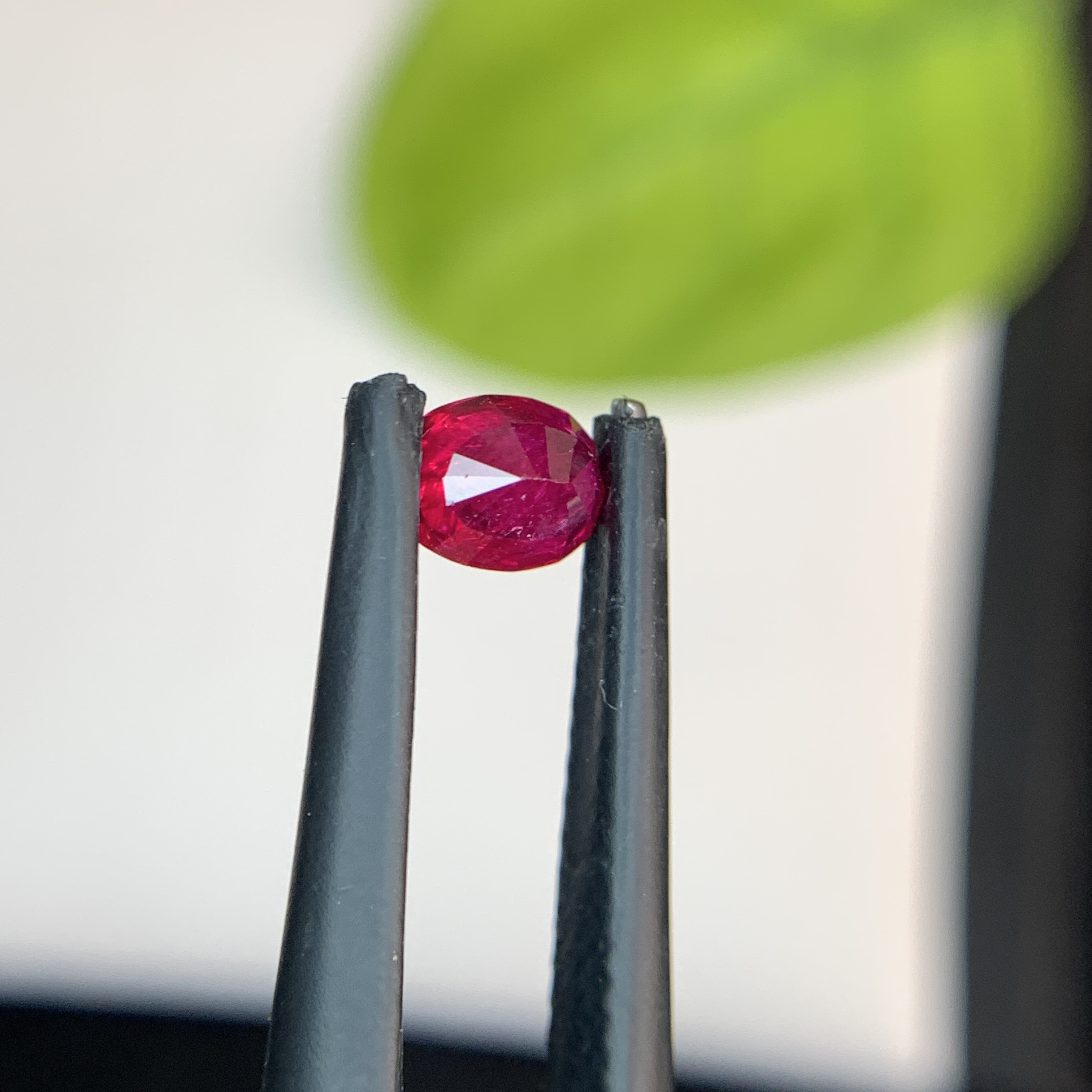 0.68 Ct Natural Red Ruby Oval Shape Loose Gemstone from Afghanistan