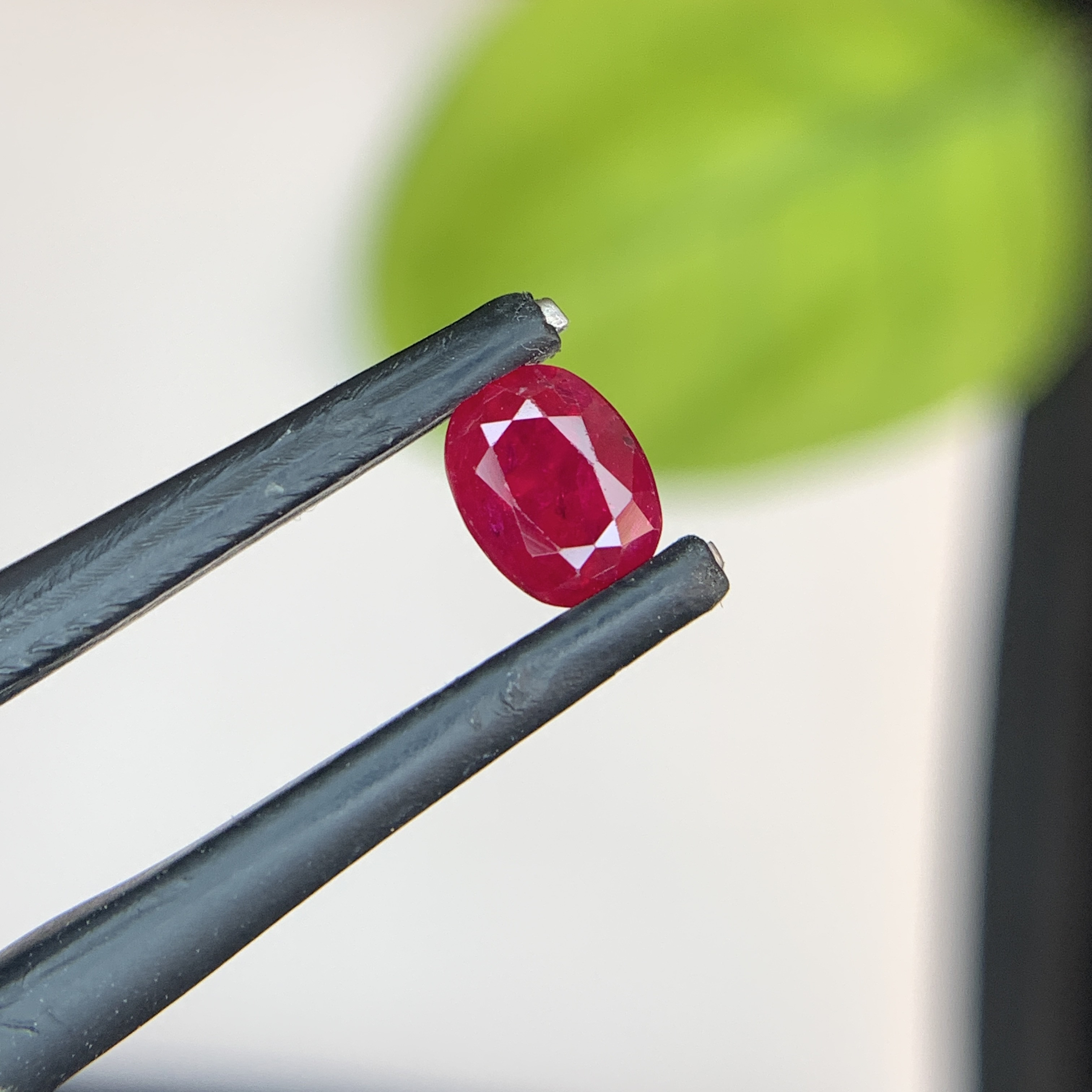 0.68 Ct Natural Red Ruby Oval Shape Loose Gemstone from Afghanistan