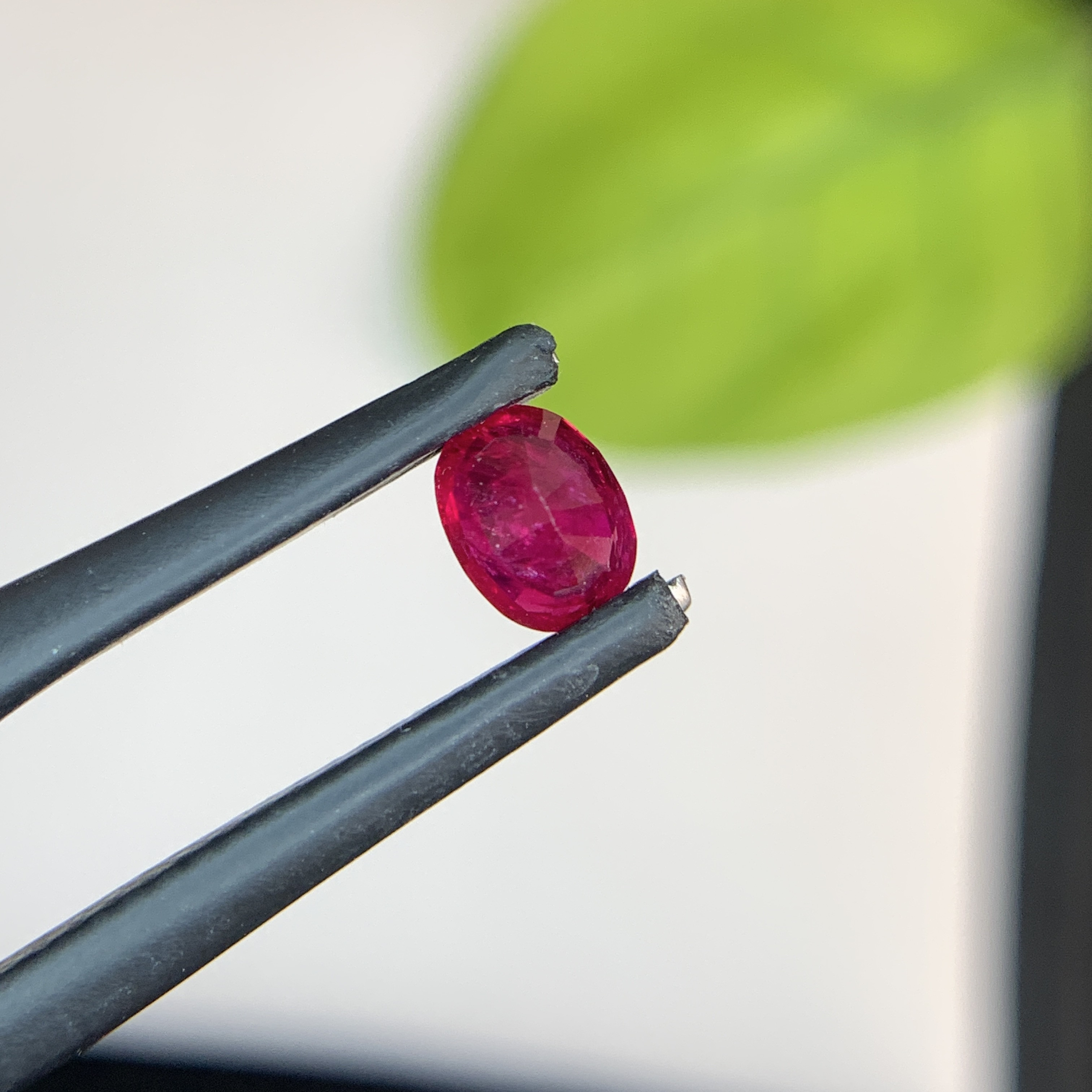 0.68 Ct Natural Red Ruby Oval Shape Loose Gemstone from Afghanistan