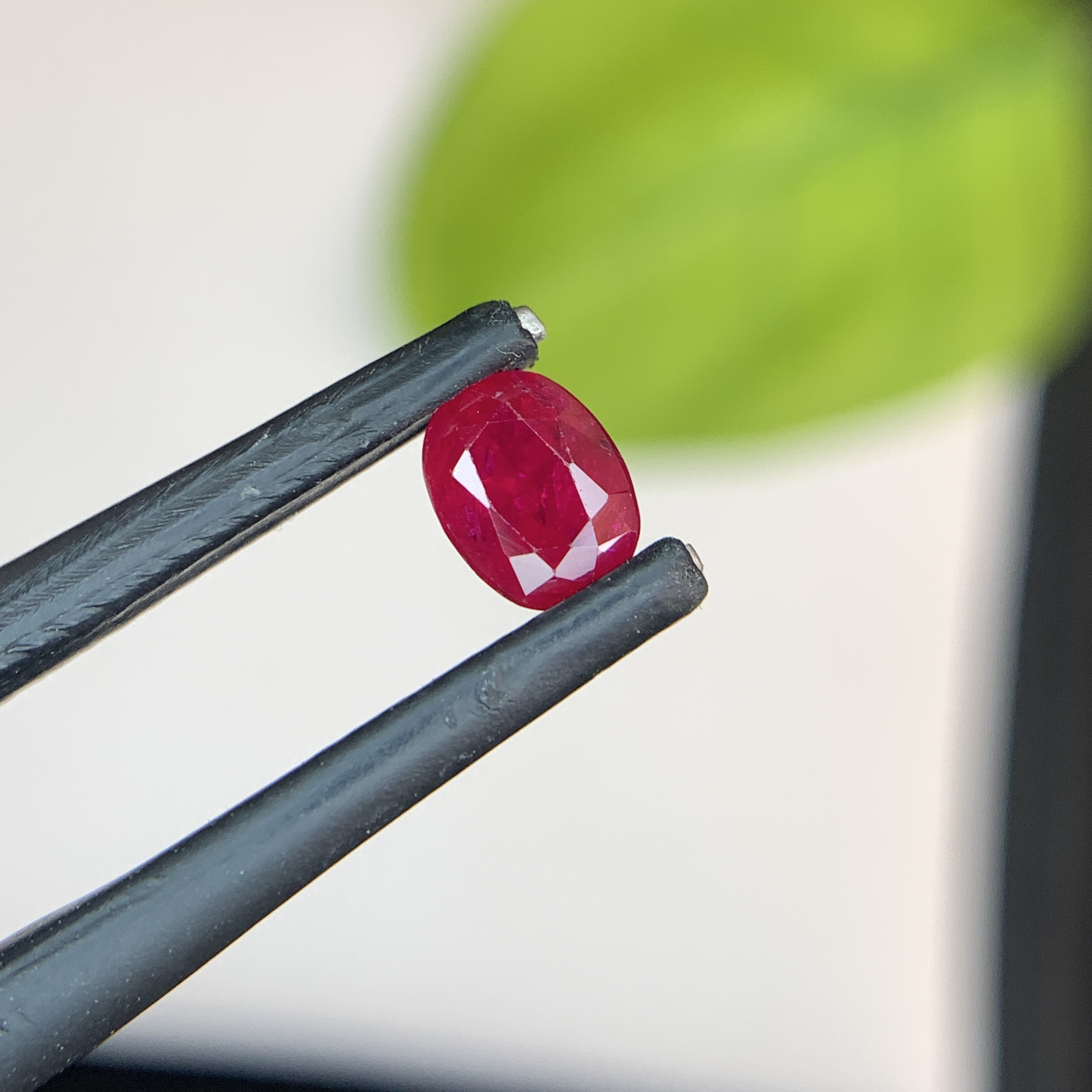 0.68 Ct Natural Red Ruby Oval Shape Loose Gemstone from Afghanistan