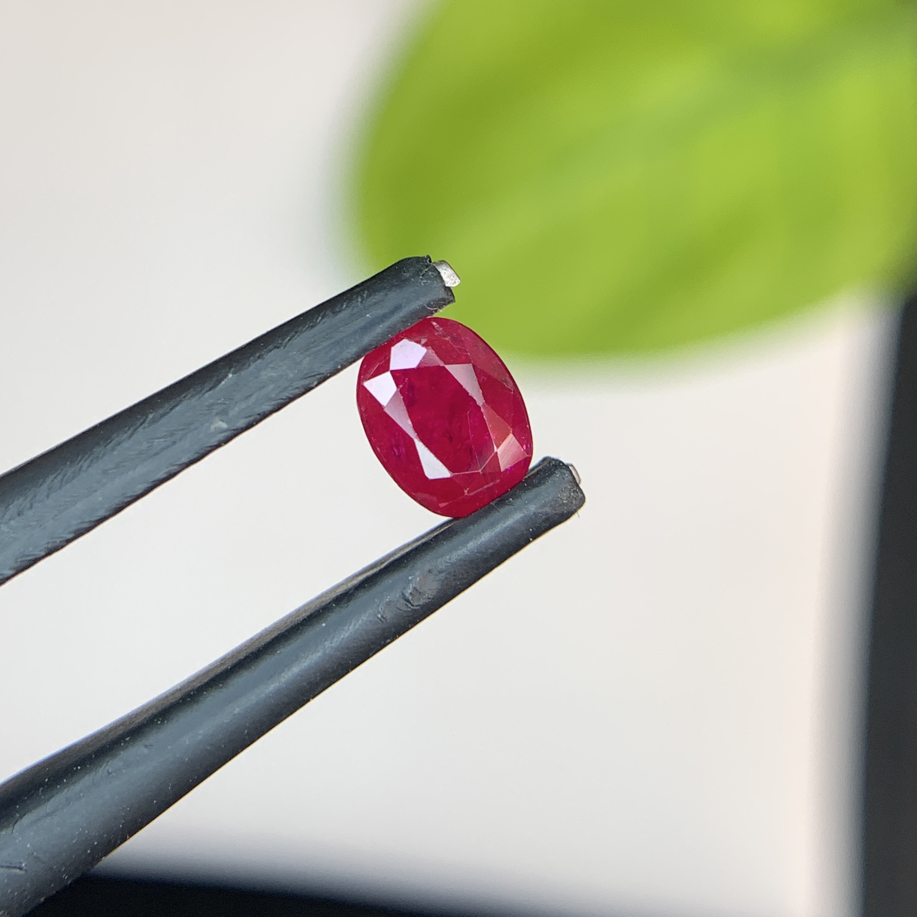 0.68 Ct Natural Red Ruby Oval Shape Loose Gemstone from Afghanistan