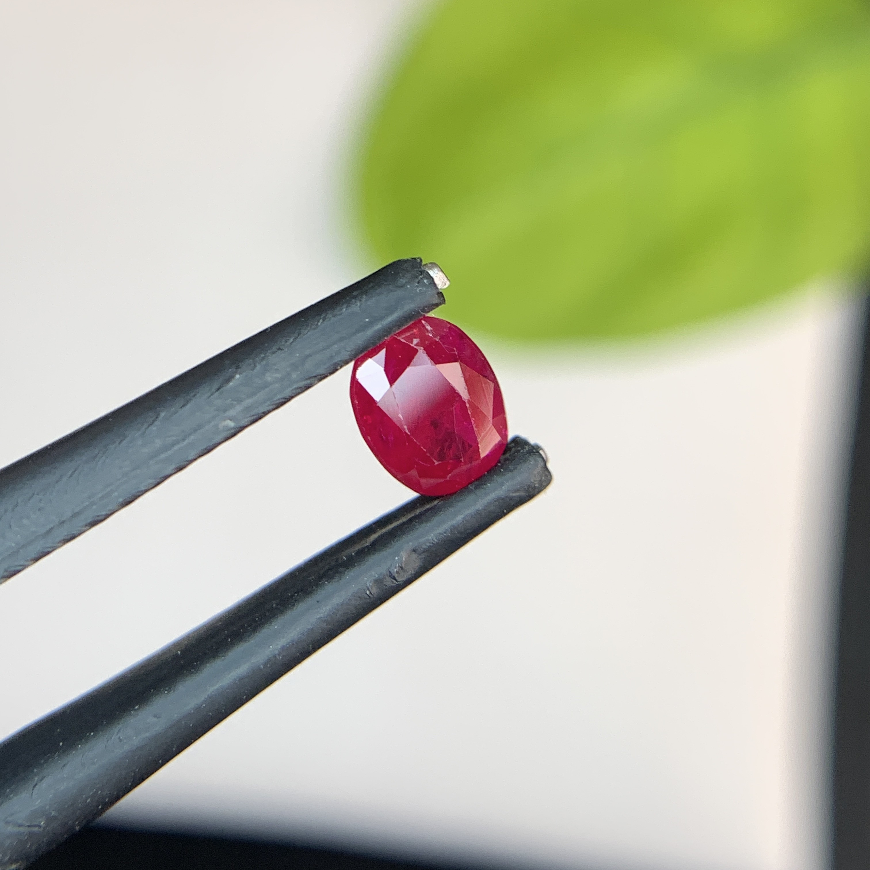 0.68 Ct Natural Red Ruby Oval Shape Loose Gemstone from Afghanistan