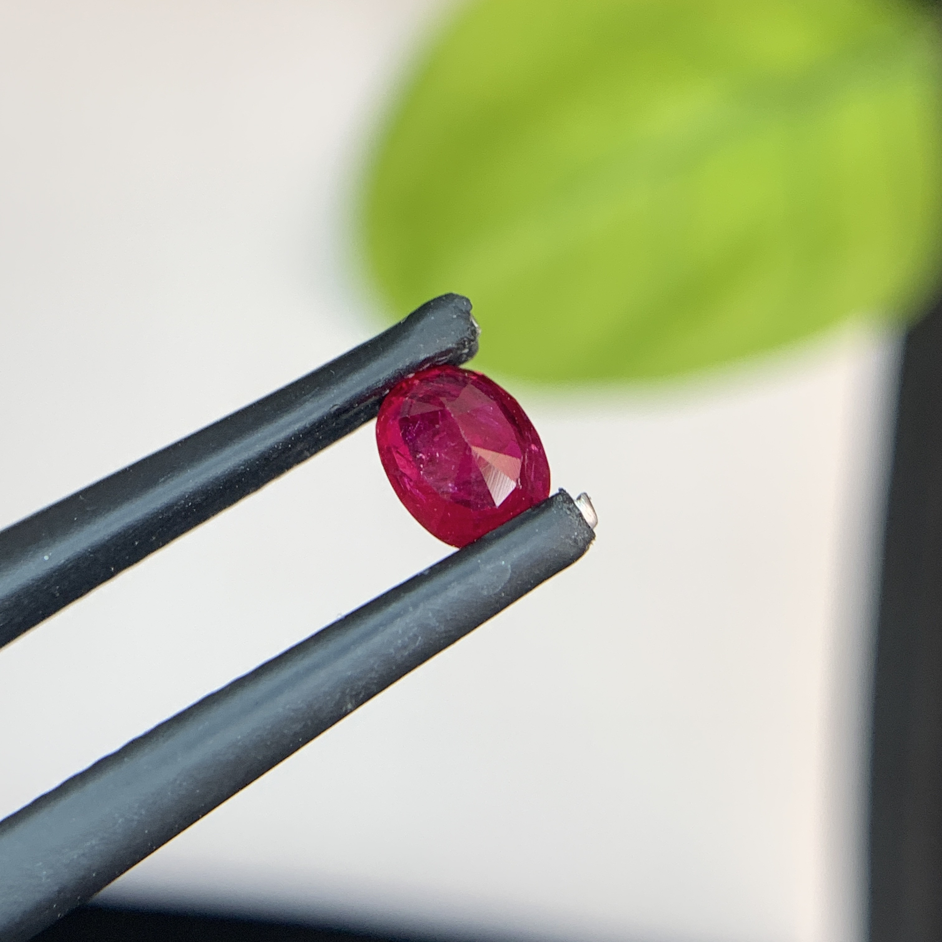 0.68 Ct Natural Red Ruby Oval Shape Loose Gemstone from Afghanistan