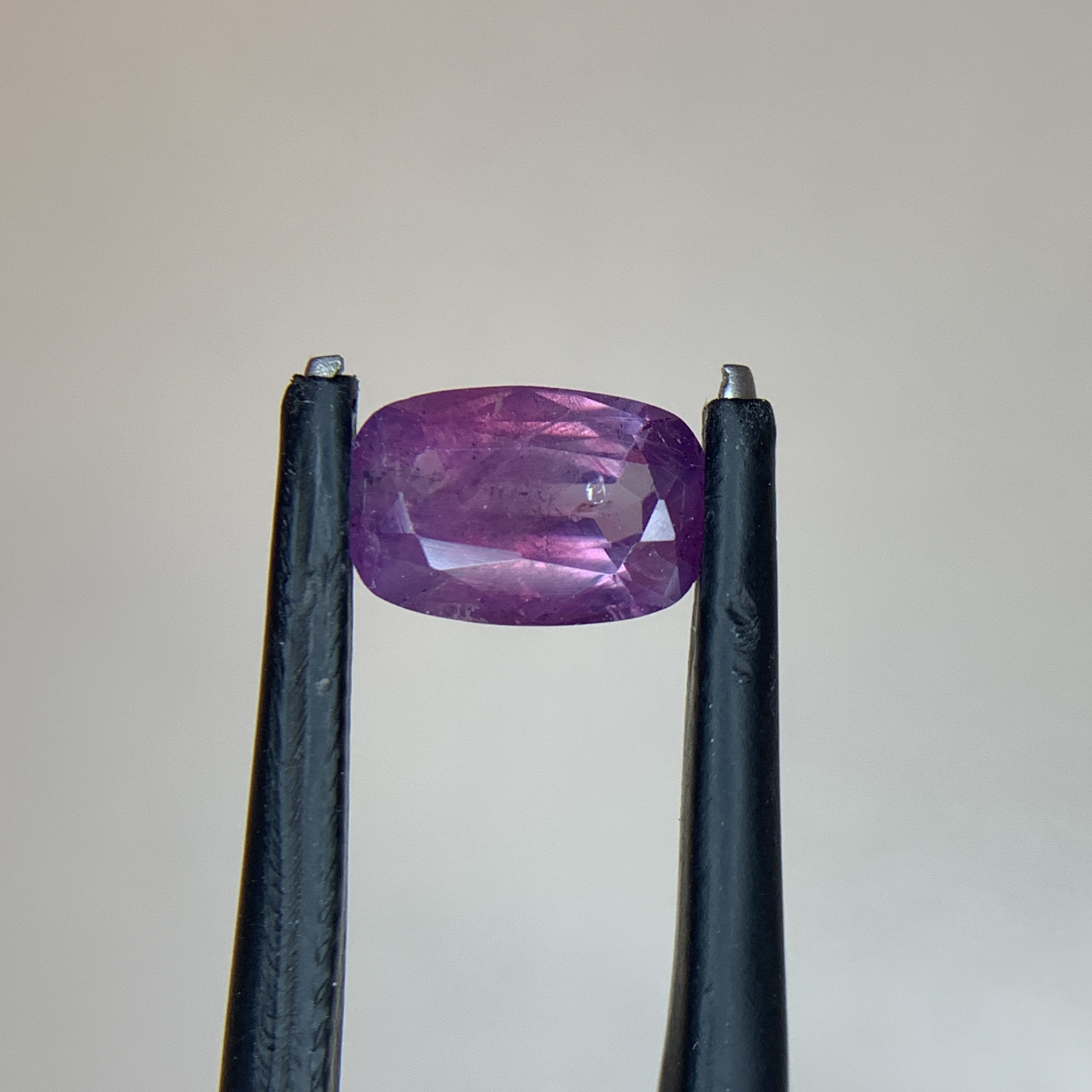 1.66 Ct Natural Corundum Kashmir sapphire cushion shape