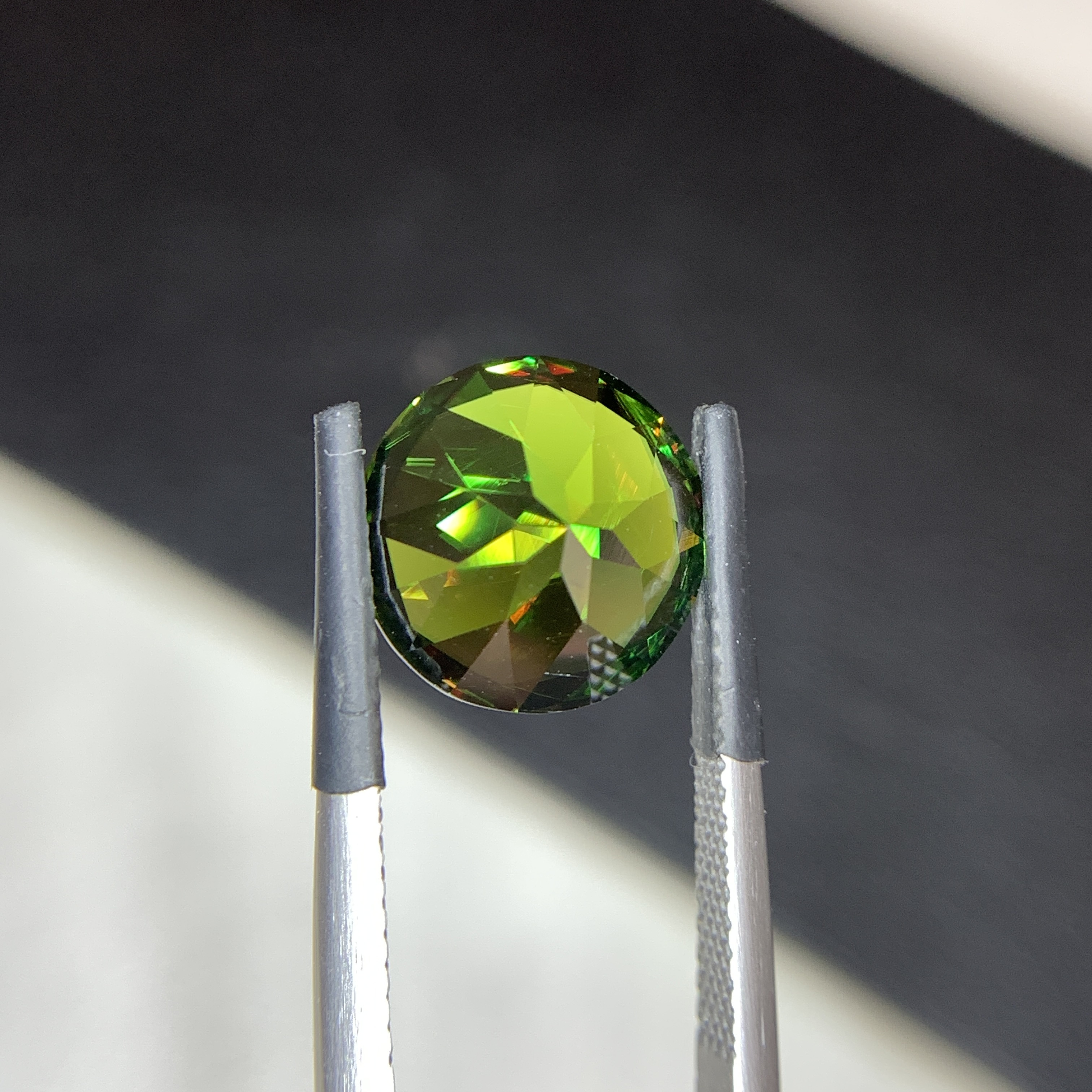 Natural Chrome Sphene Skardu Pakistan 5.85 Carat Loose Gemstone For Statement Ring Jewelry