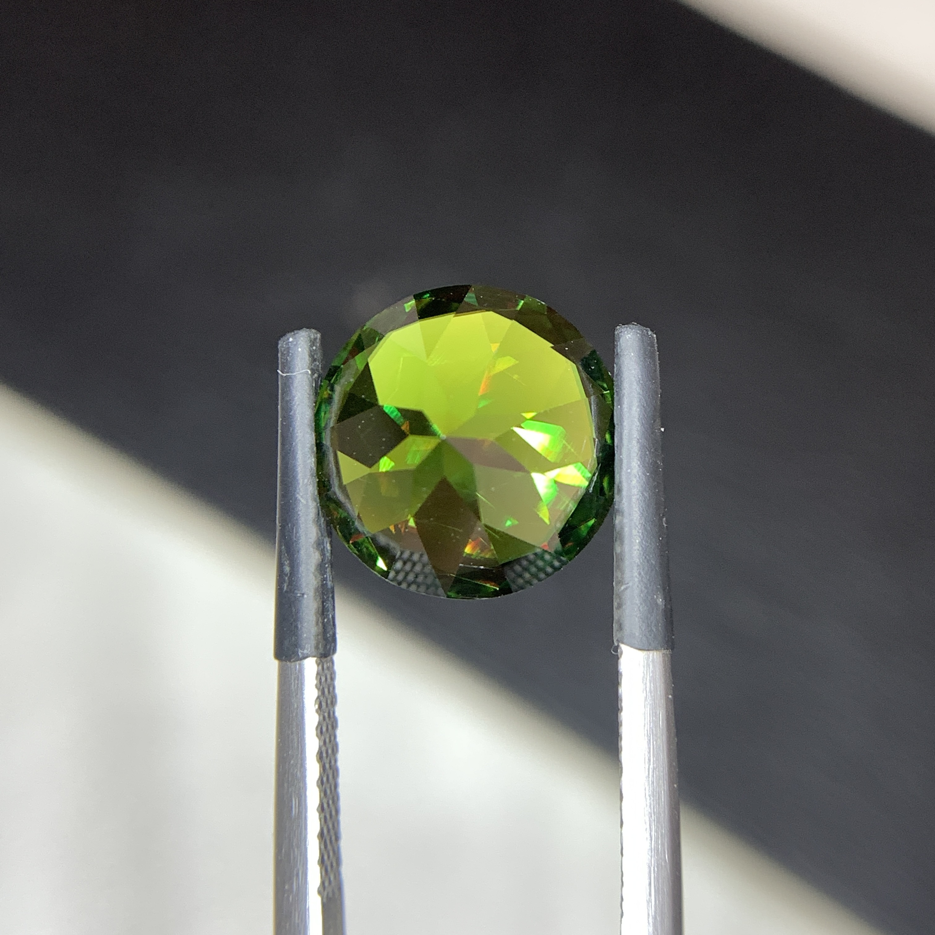 Natural Chrome Sphene Skardu Pakistan 5.85 Carat Loose Gemstone For Statement Ring Jewelry
