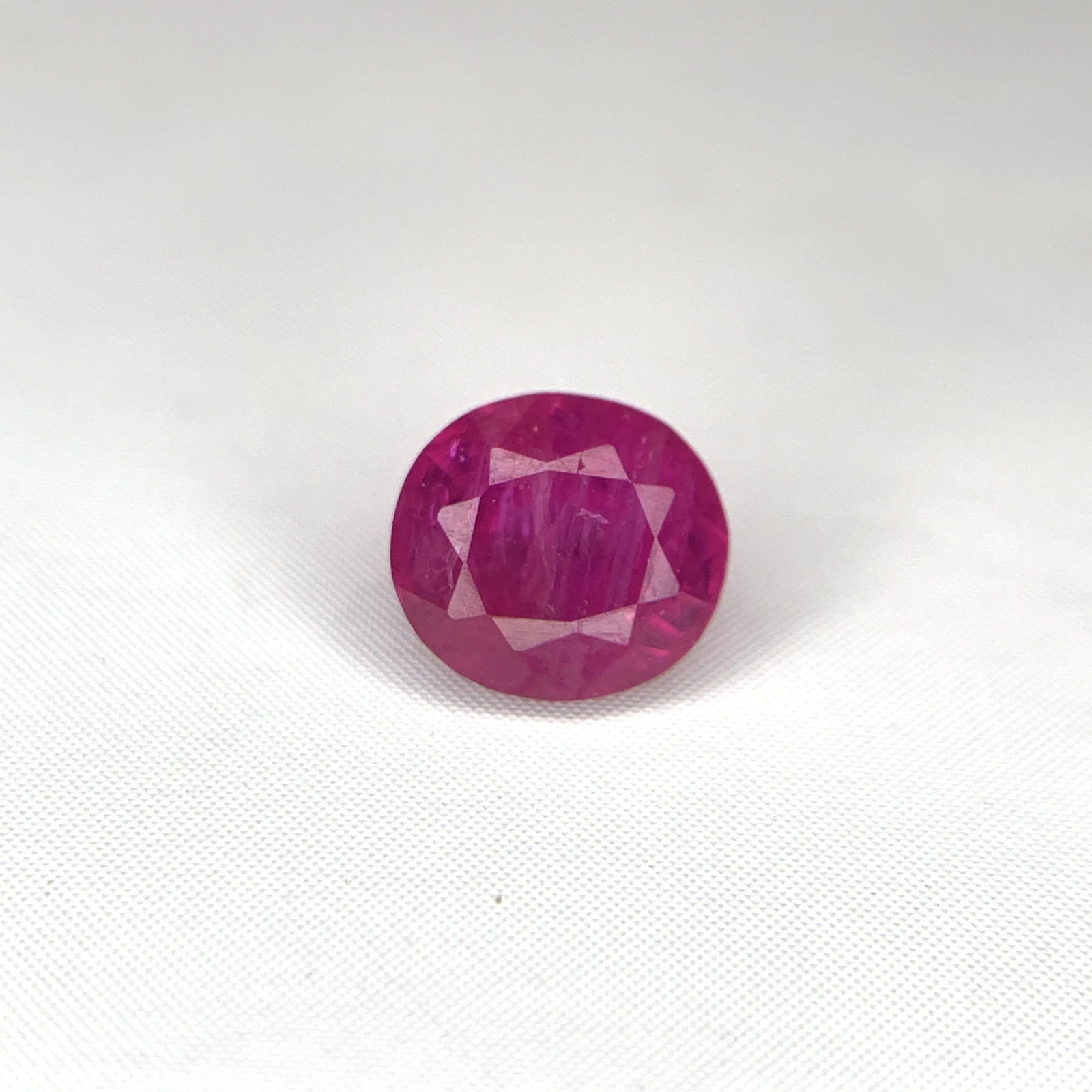 Natural 0.67ct Pinkish Red Ruby Afghanistan IGI Certified Loose Gemstone