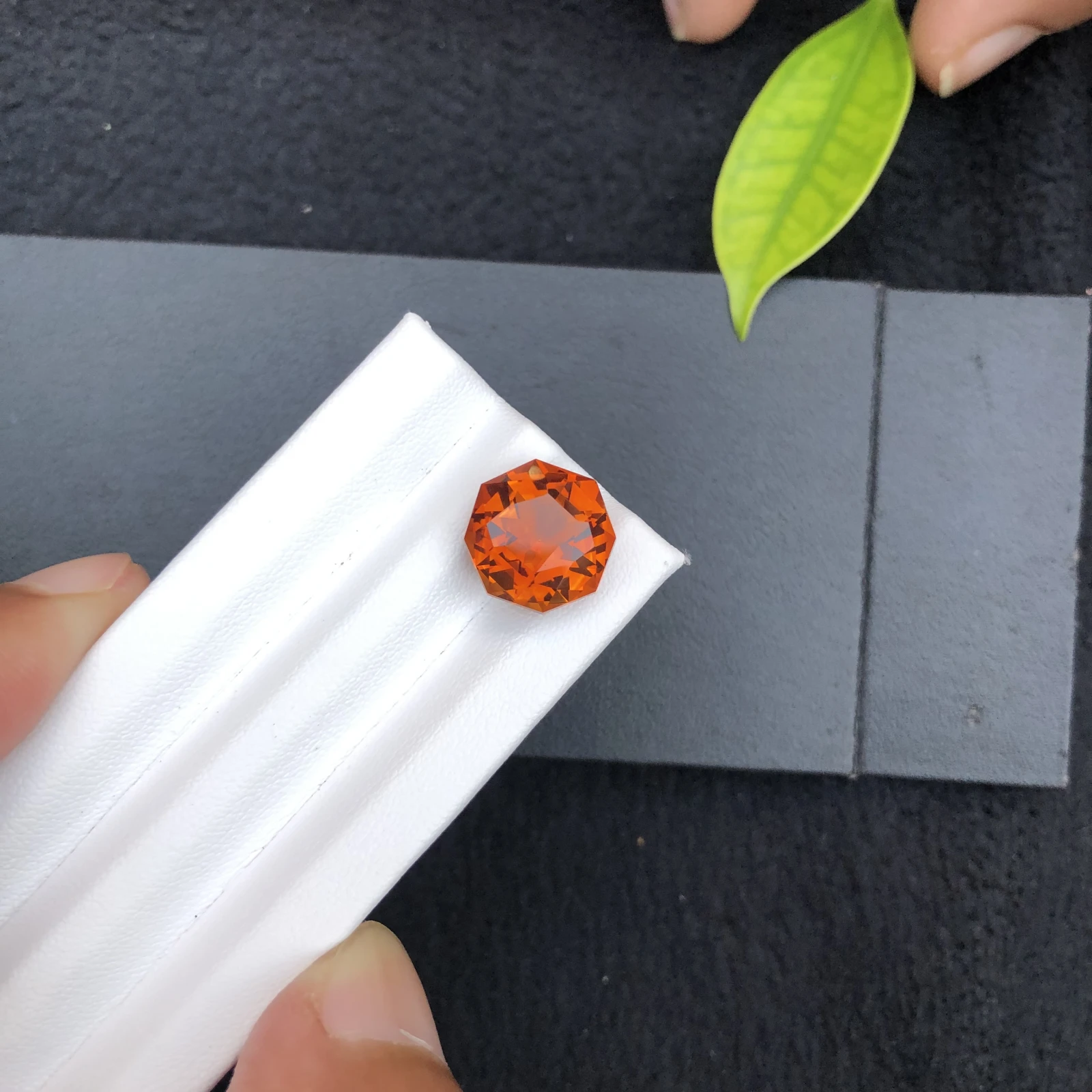 8.20ct Natural Madeira Citrine Octagon Shape Faceted Loose Gemstone