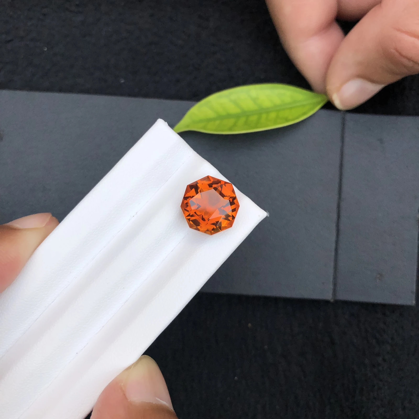 8.20ct Natural Madeira Citrine Octagon Shape Faceted Loose Gemstone