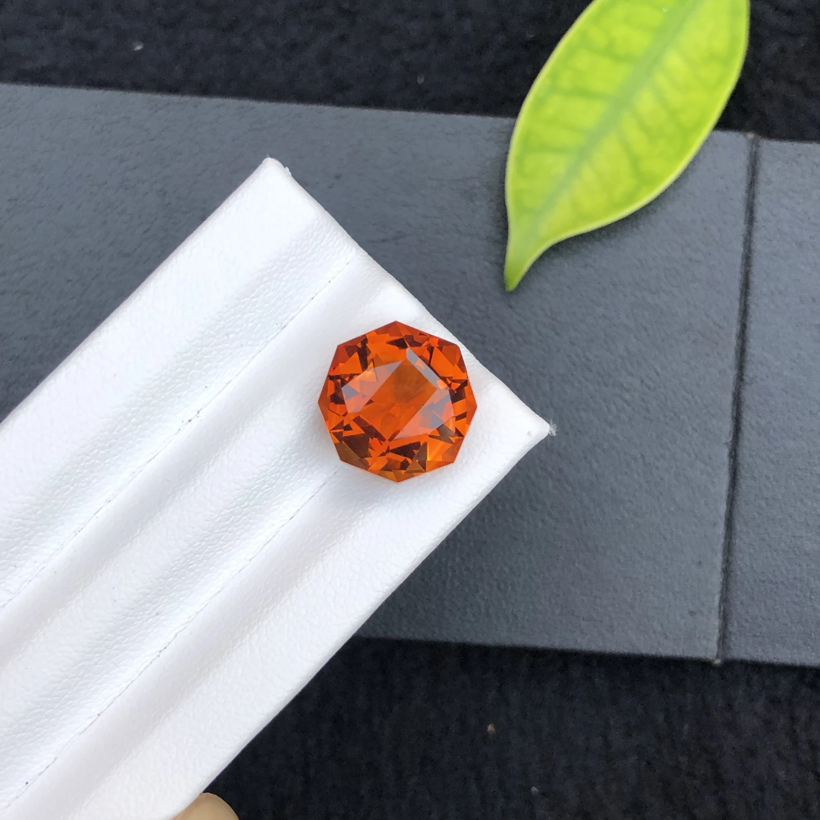 8.20ct Natural Madeira Citrine Octagon Shape Faceted Loose Gemstone