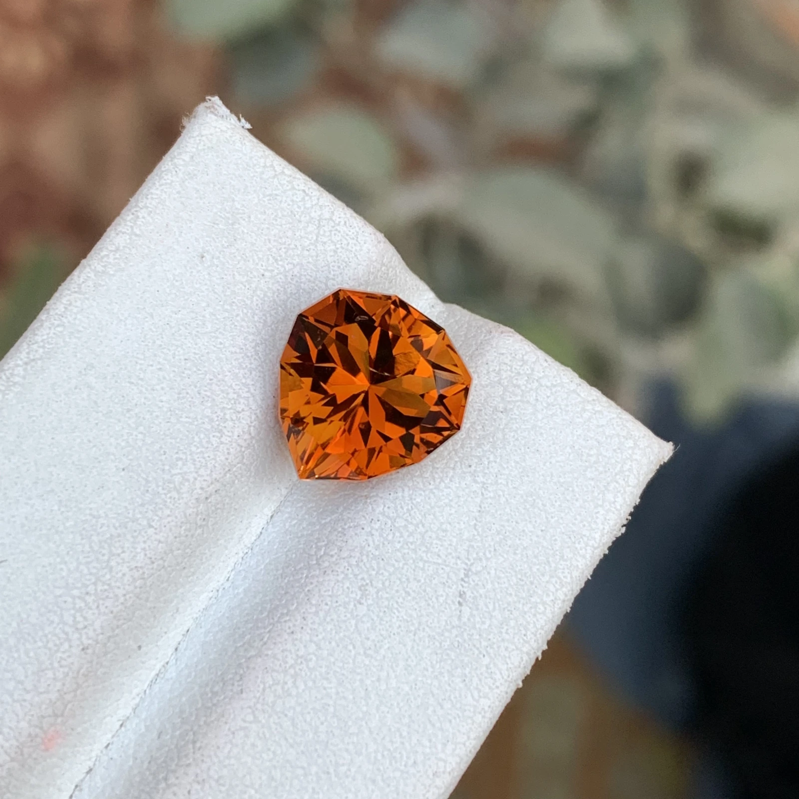 4.59ct Natural Madeira Citrine Orange Color Fancy Faceted Loose Gemstone