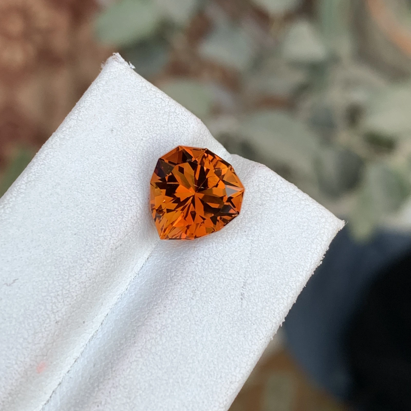 4.59ct Natural Madeira Citrine Orange Color Fancy Faceted Loose Gemstone