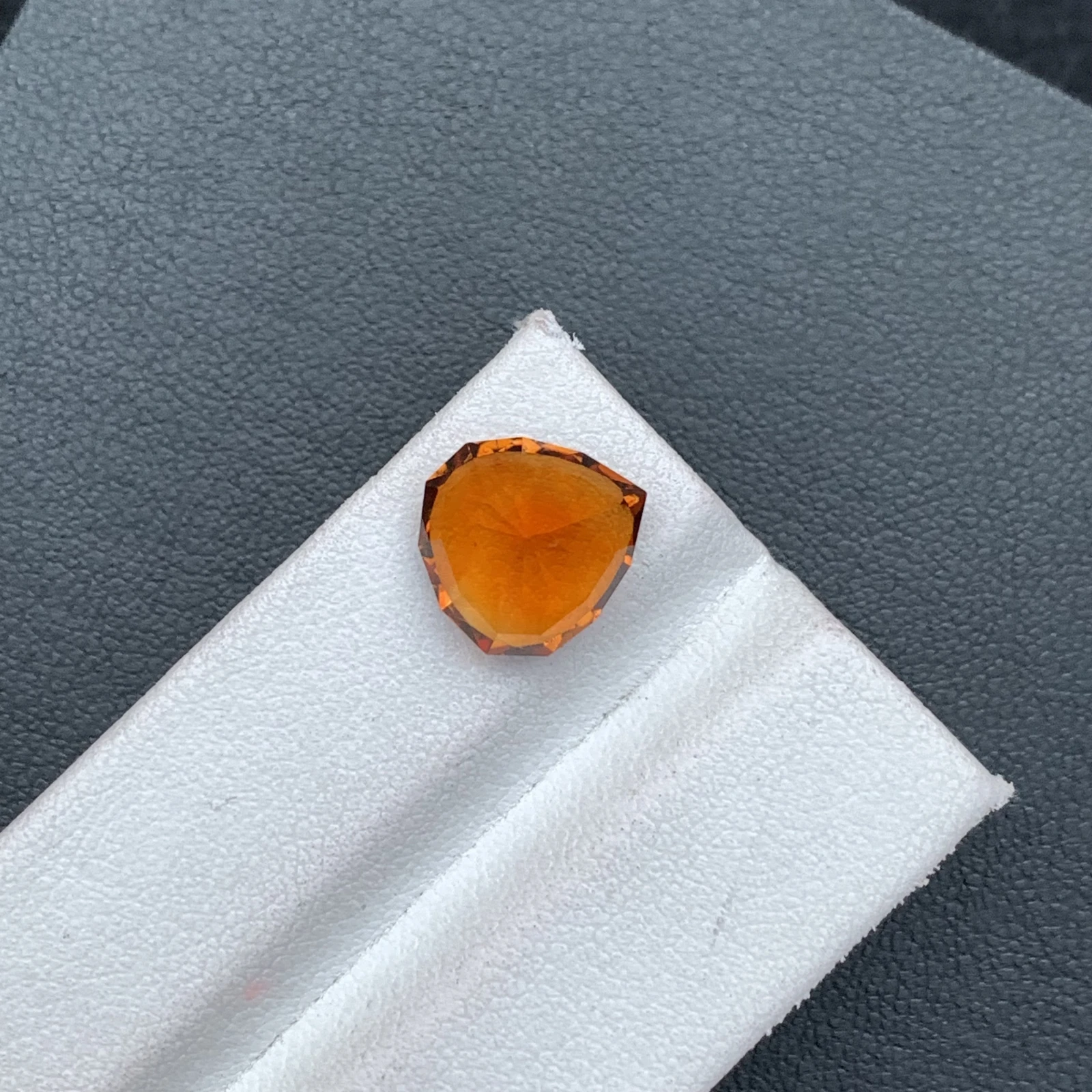4.59ct Natural Madeira Citrine Orange Color Fancy Faceted Loose Gemstone