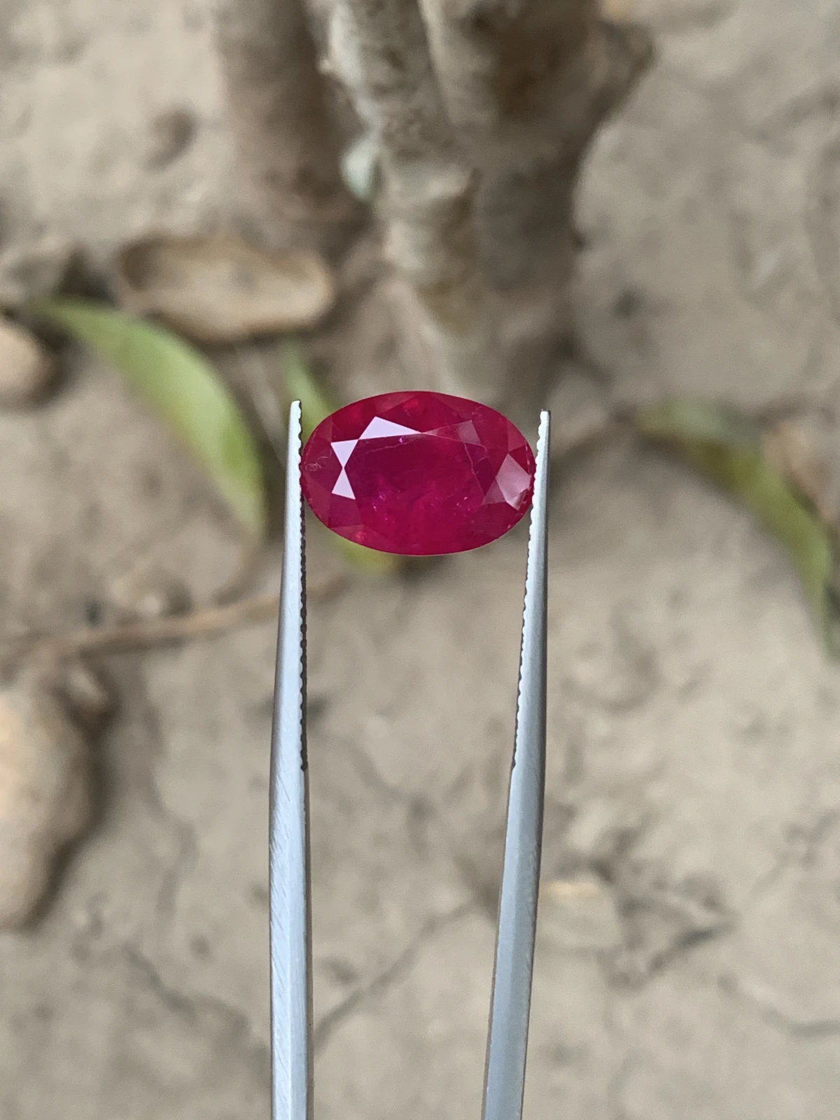 Bellerophon Certified 6.809 Ct Natural Ruby Oval Shape  Loose Gemstone