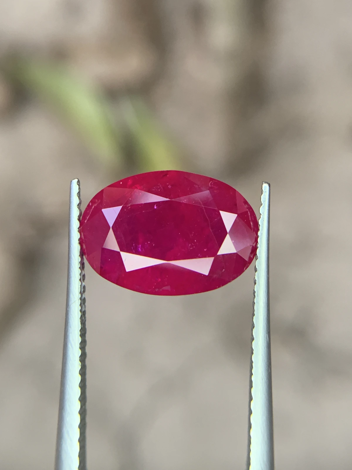 Bellerophon Certified 6.809 Ct Natural Ruby Oval Shape  Loose Gemstone