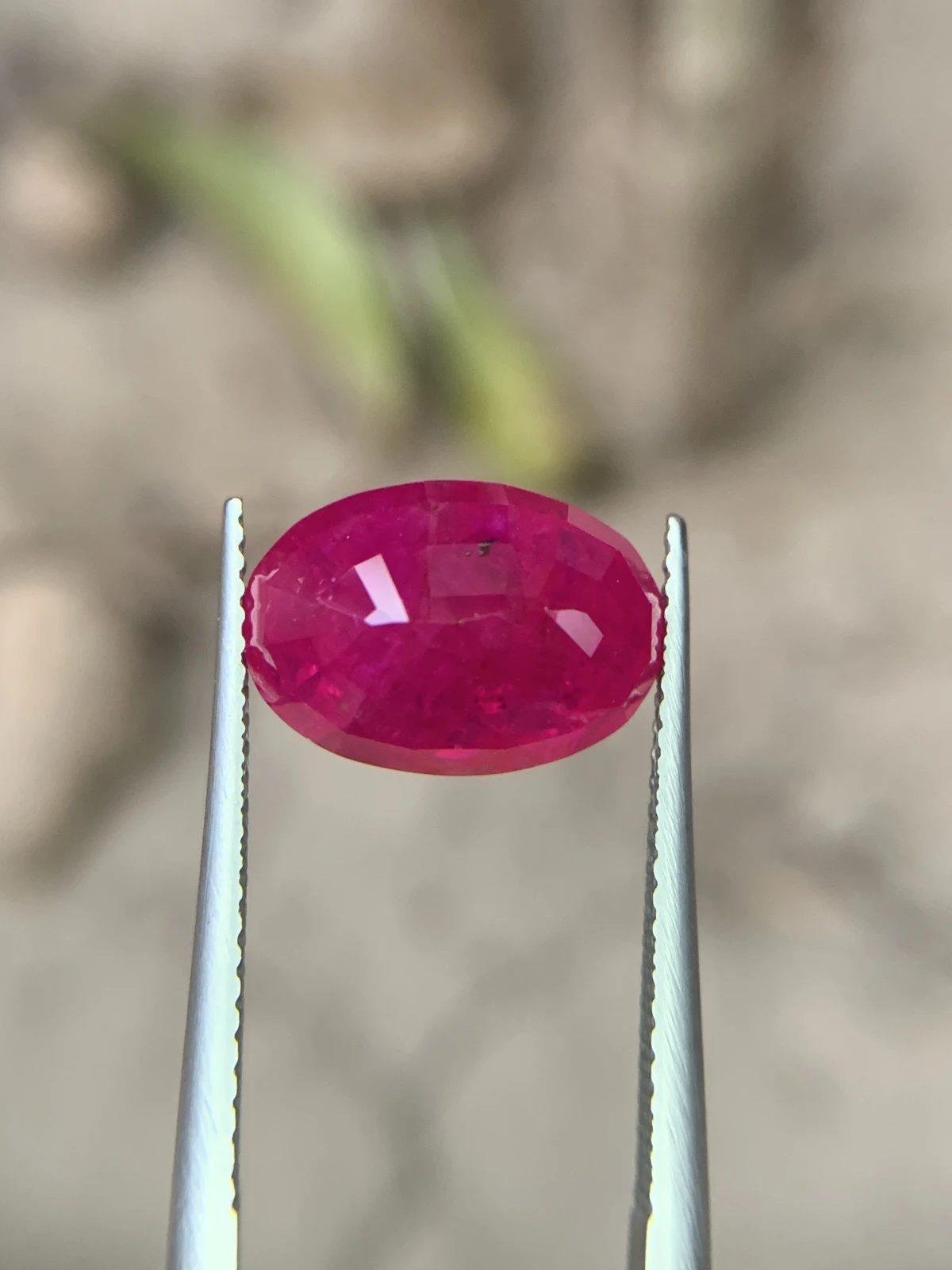 Bellerophon Certified 6.809 Ct Natural Ruby Oval Shape  Loose Gemstone
