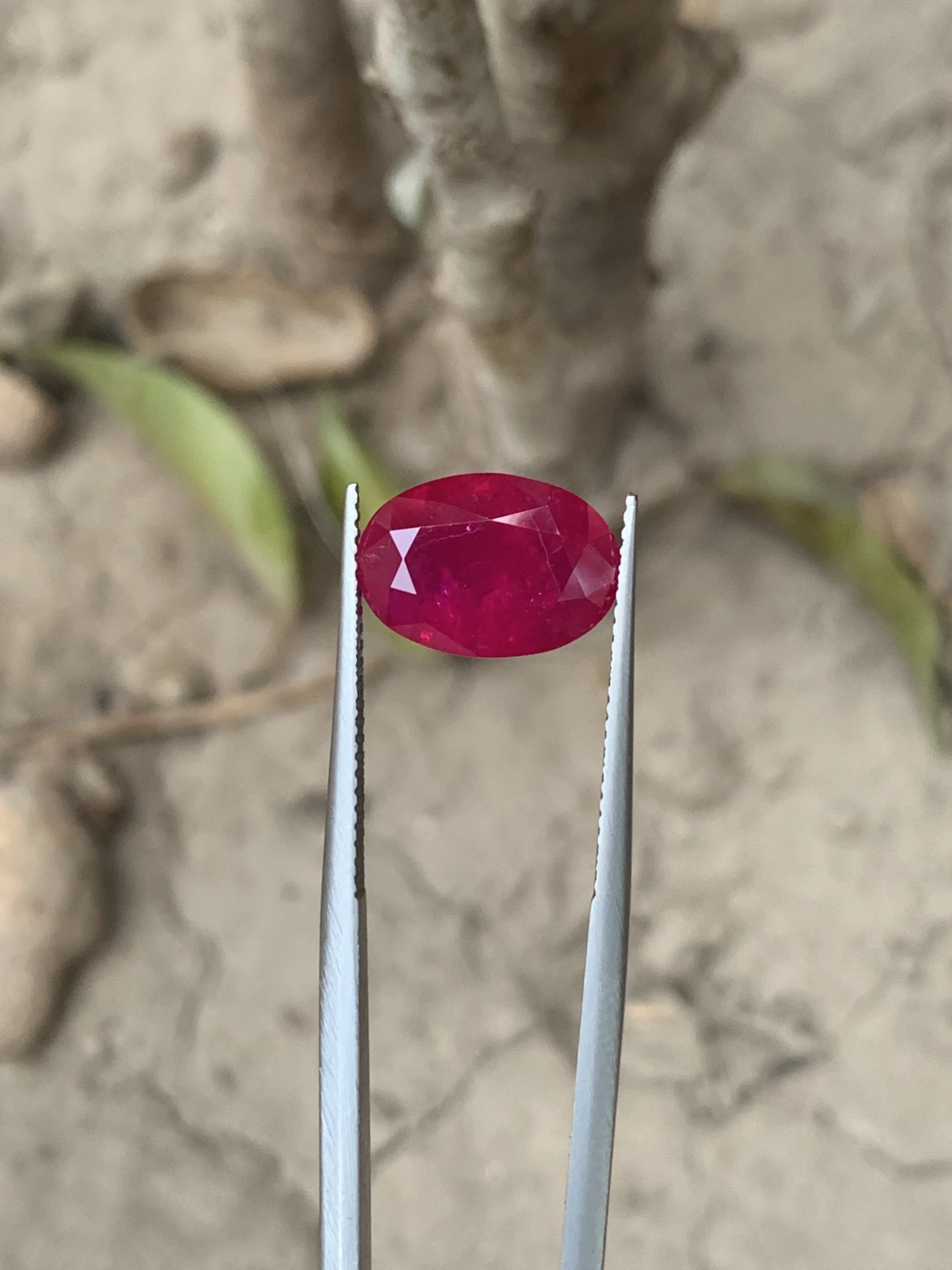 Bellerophon Certified 6.809 Ct Natural Ruby Oval Shape  Loose Gemstone