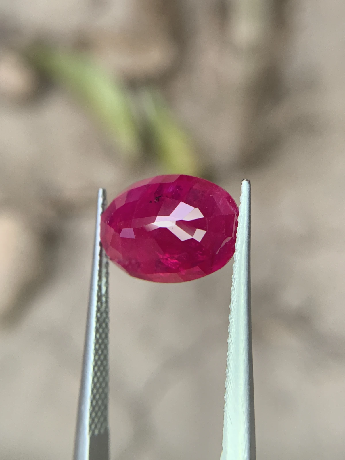 Bellerophon Certified 6.809 Ct Natural Ruby Oval Shape  Loose Gemstone