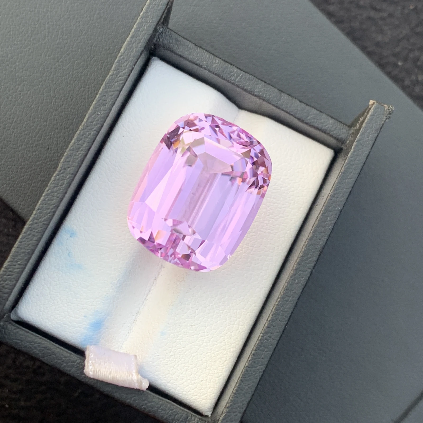 54.10ct Natural Pink Kunzite Cushion Loose Gemstone from Afghanistan