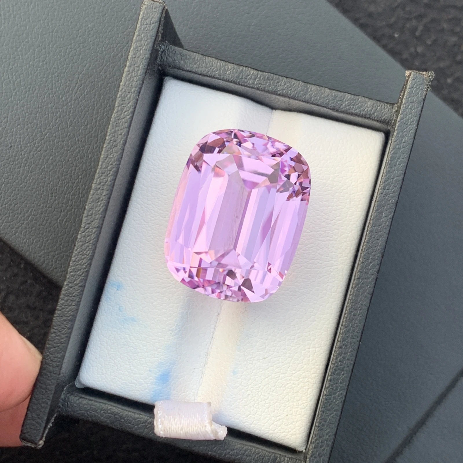 54.10ct Natural Pink Kunzite Cushion Loose Gemstone from Afghanistan