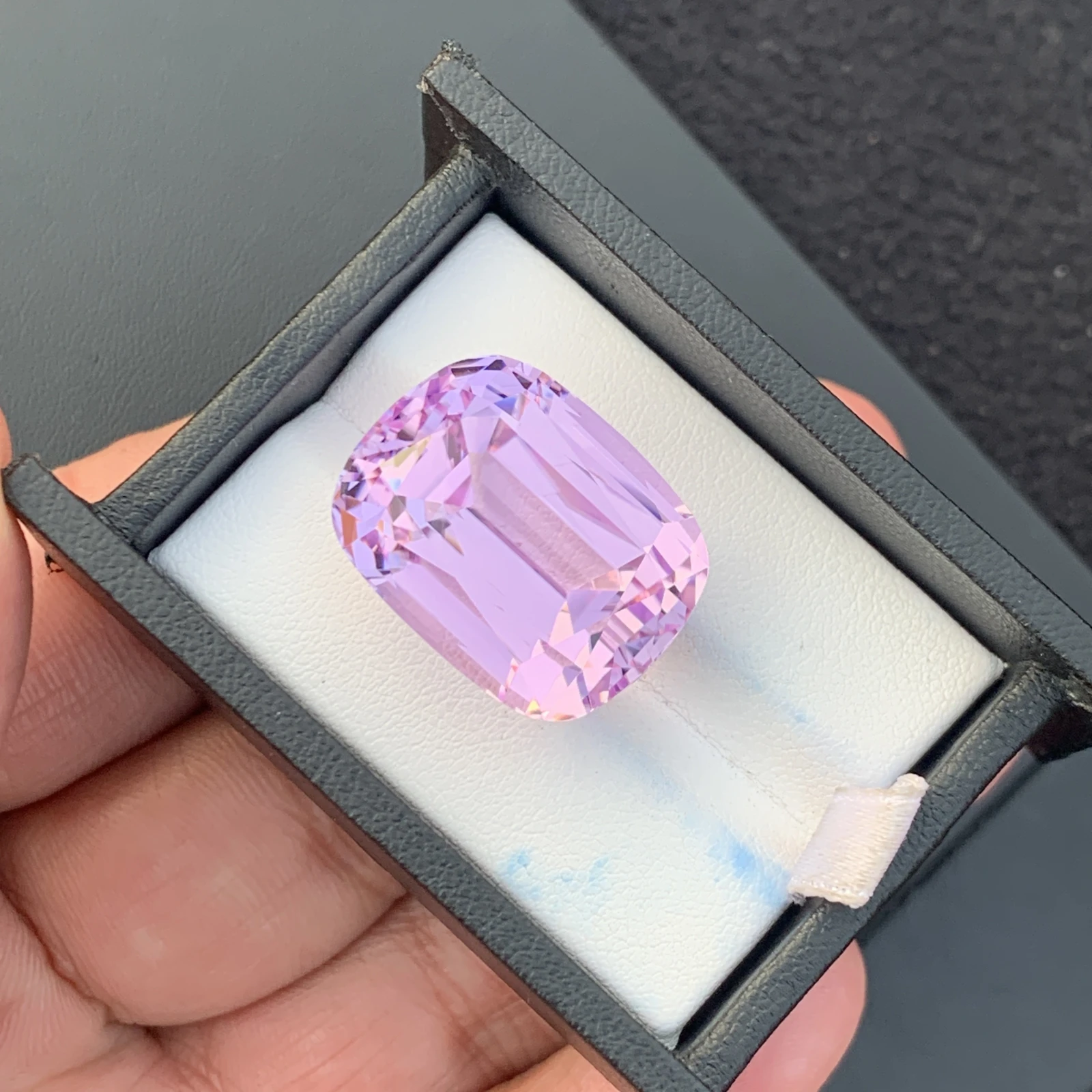 54.10ct Natural Pink Kunzite Cushion Loose Gemstone from Afghanistan