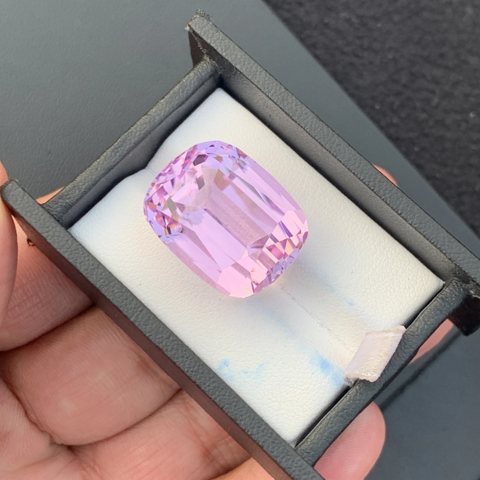 54.10ct Natural Pink Kunzite Cushion Loose Gemstone from Afghanistan