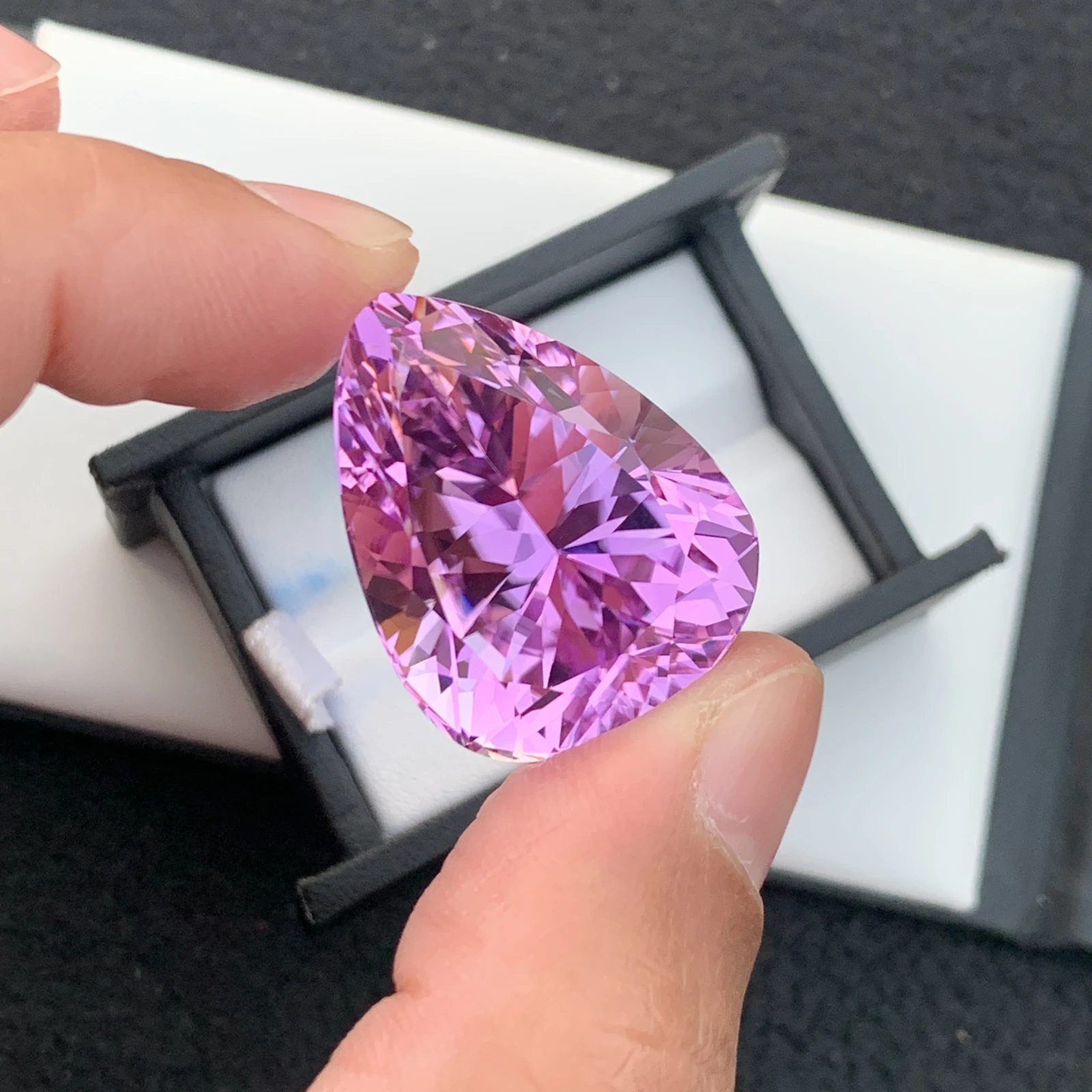 94.75ct Natural Pink Kunzite Pear Shape Loose Gemstone from Afghanistan