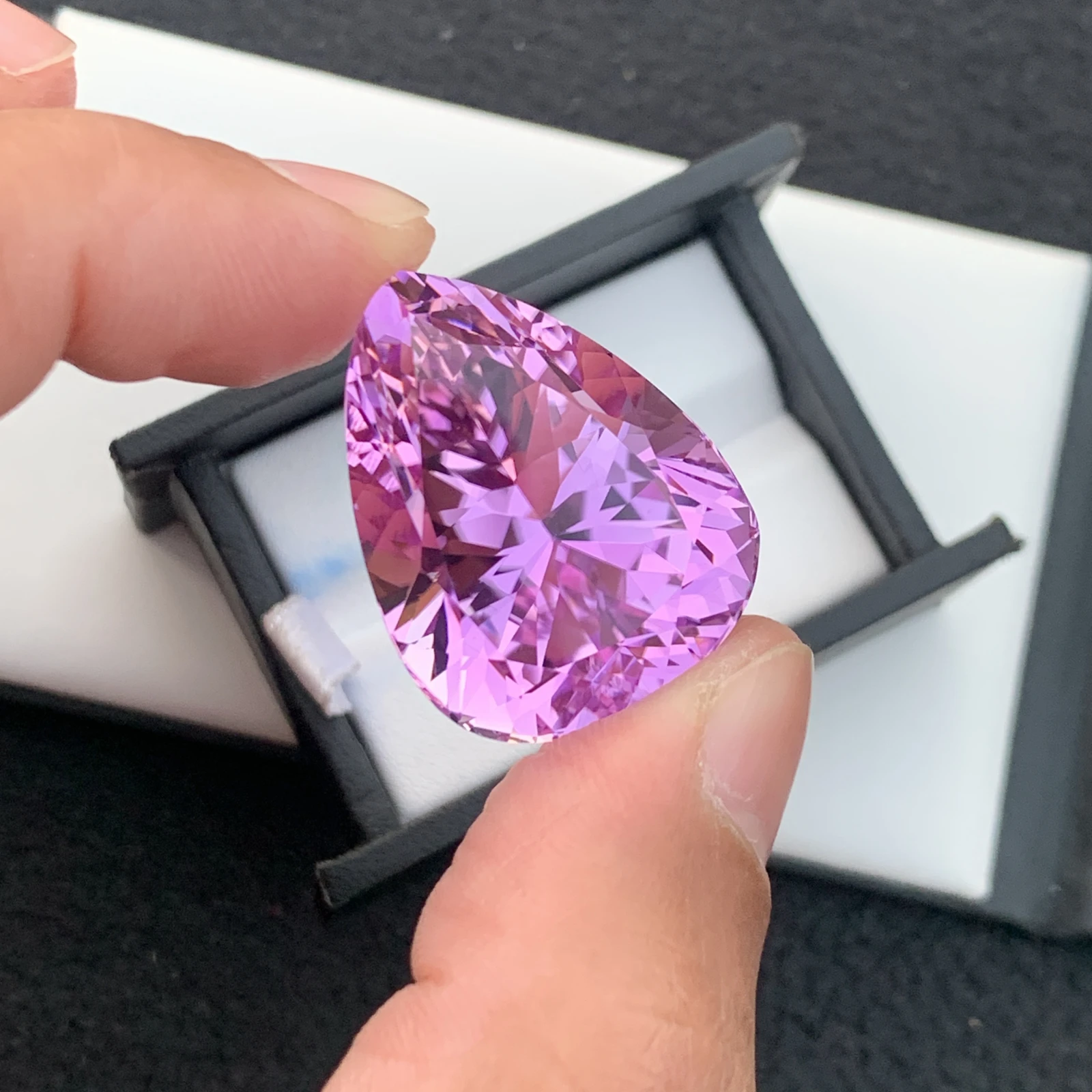 94.75ct Natural Pink Kunzite Pear Shape Loose Gemstone from Afghanistan