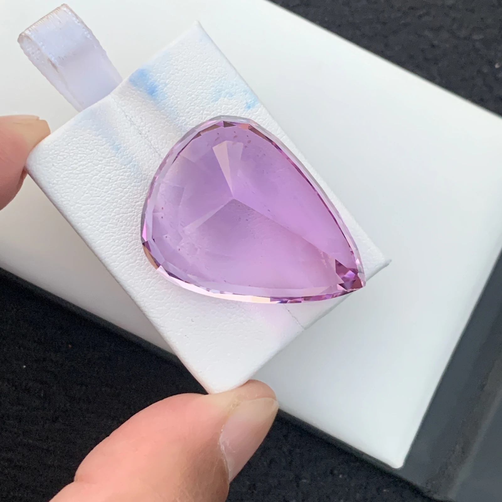 94.75ct Natural Pink Kunzite Pear Shape Loose Gemstone from Afghanistan