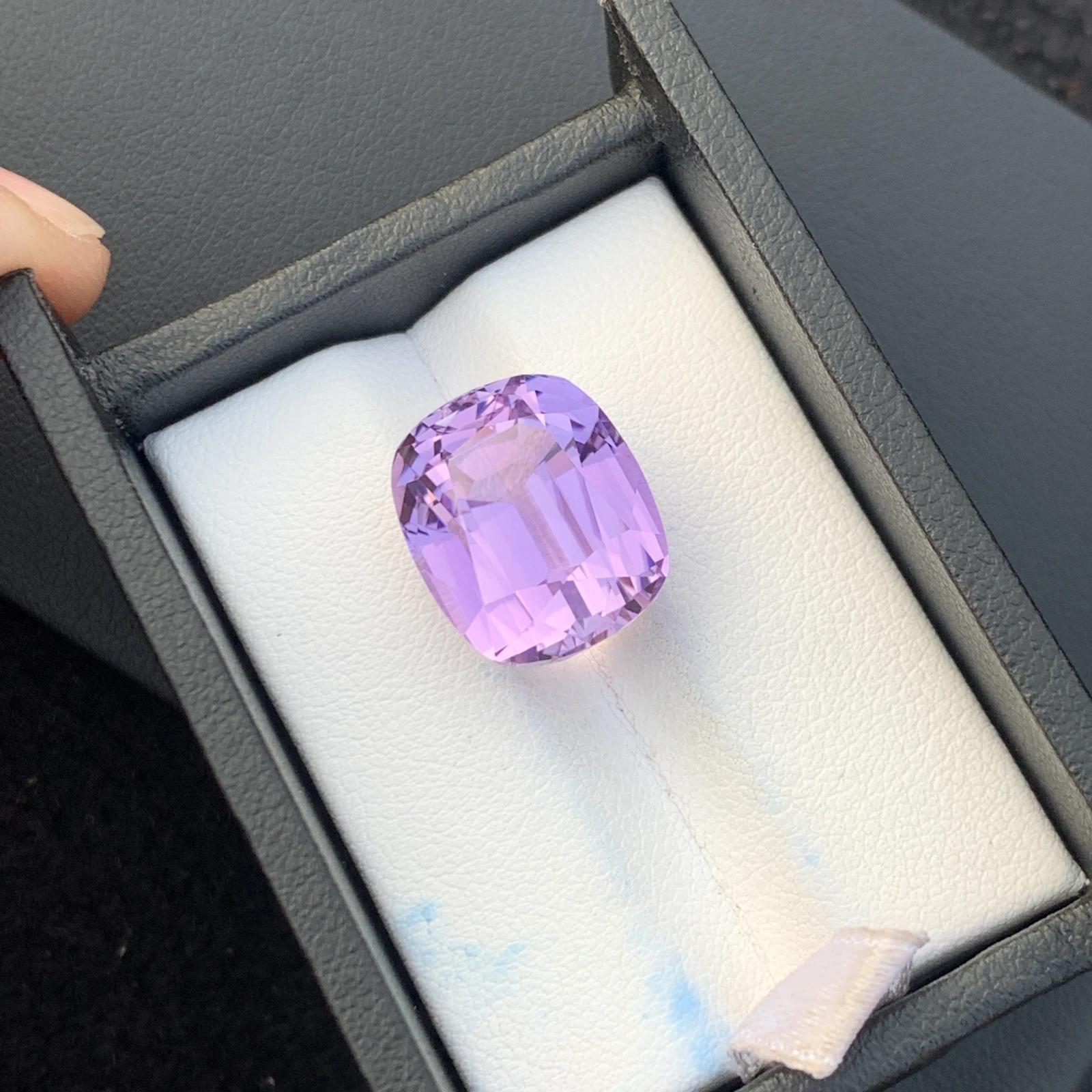 18.75ct Natural Unheated Purple Kunzite Cushion Shape Loose Gemstone from Afghanistan