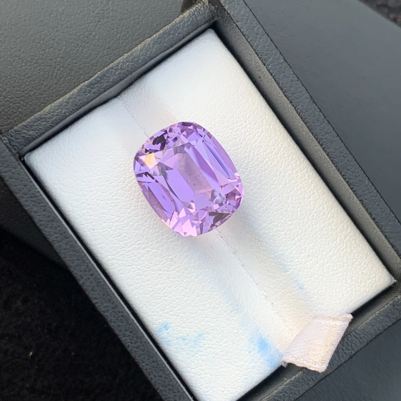 18.75ct Natural Unheated Purple Kunzite Cushion Shape Loose Gemstone from Afghanistan