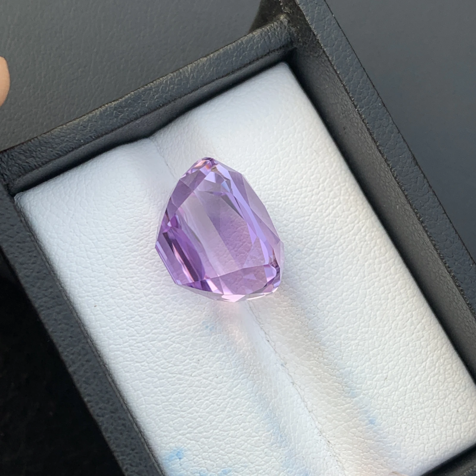 18.75ct Natural Unheated Purple Kunzite Cushion Shape Loose Gemstone from Afghanistan