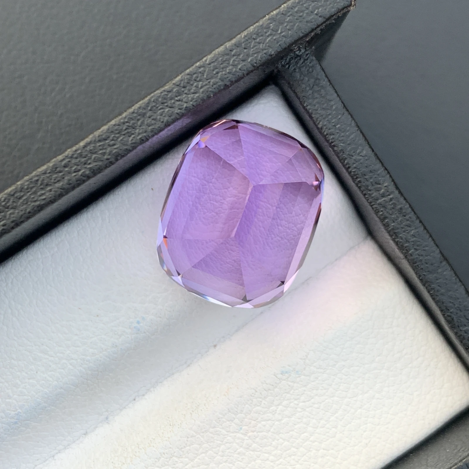 18.75ct Natural Unheated Purple Kunzite Cushion Shape Loose Gemstone from Afghanistan