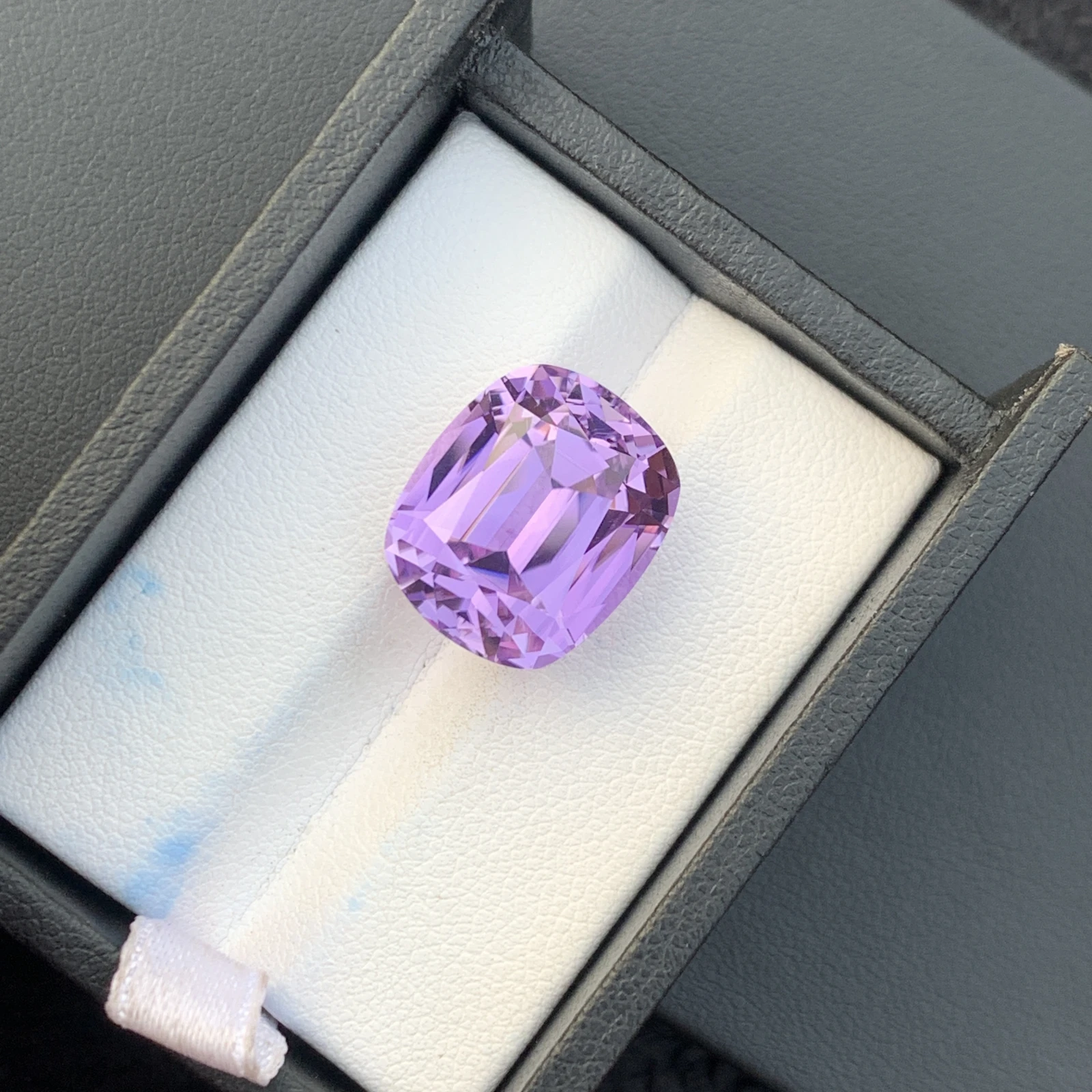 18.75ct Natural Unheated Purple Kunzite Cushion Shape Loose Gemstone from Afghanistan