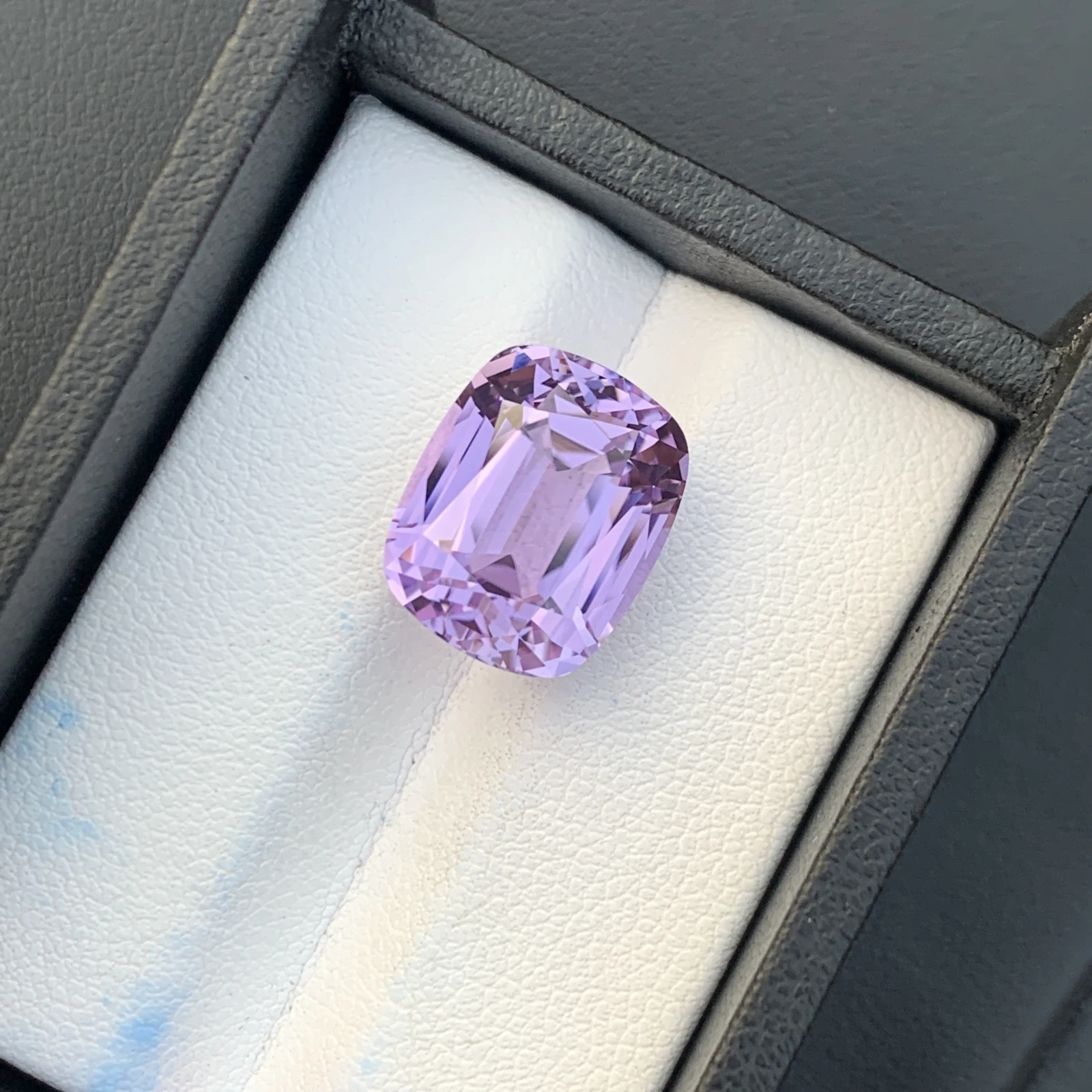 13 ct. Natural Unheated Kunzite Cushion Shape Loose Gemstone from Afghanistan