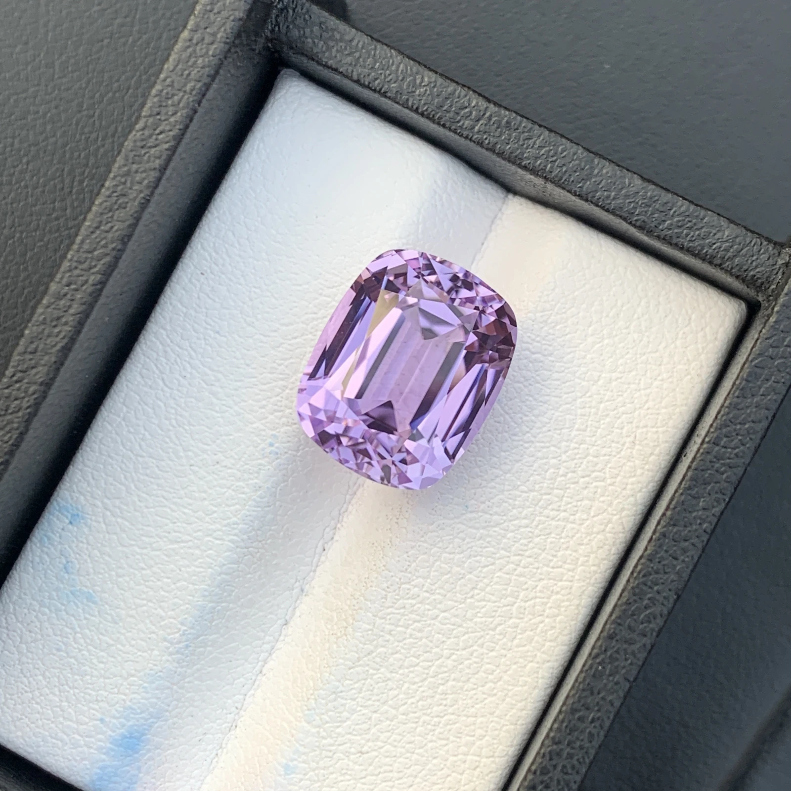 13 ct. Natural Unheated Kunzite Cushion Shape Loose Gemstone from Afghanistan