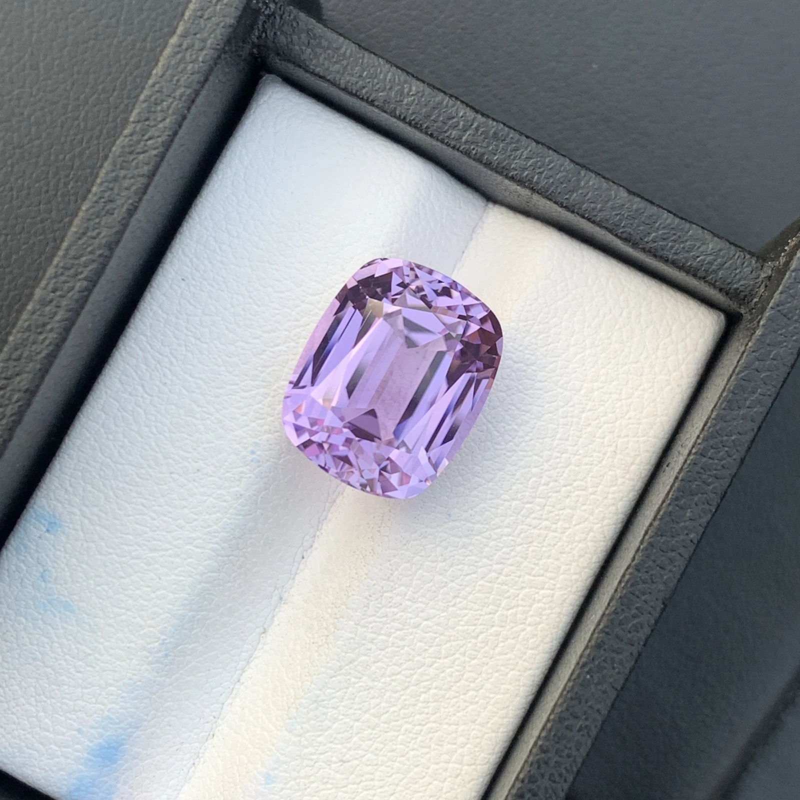 13 ct. Natural Unheated Kunzite Cushion Shape Loose Gemstone from Afghanistan