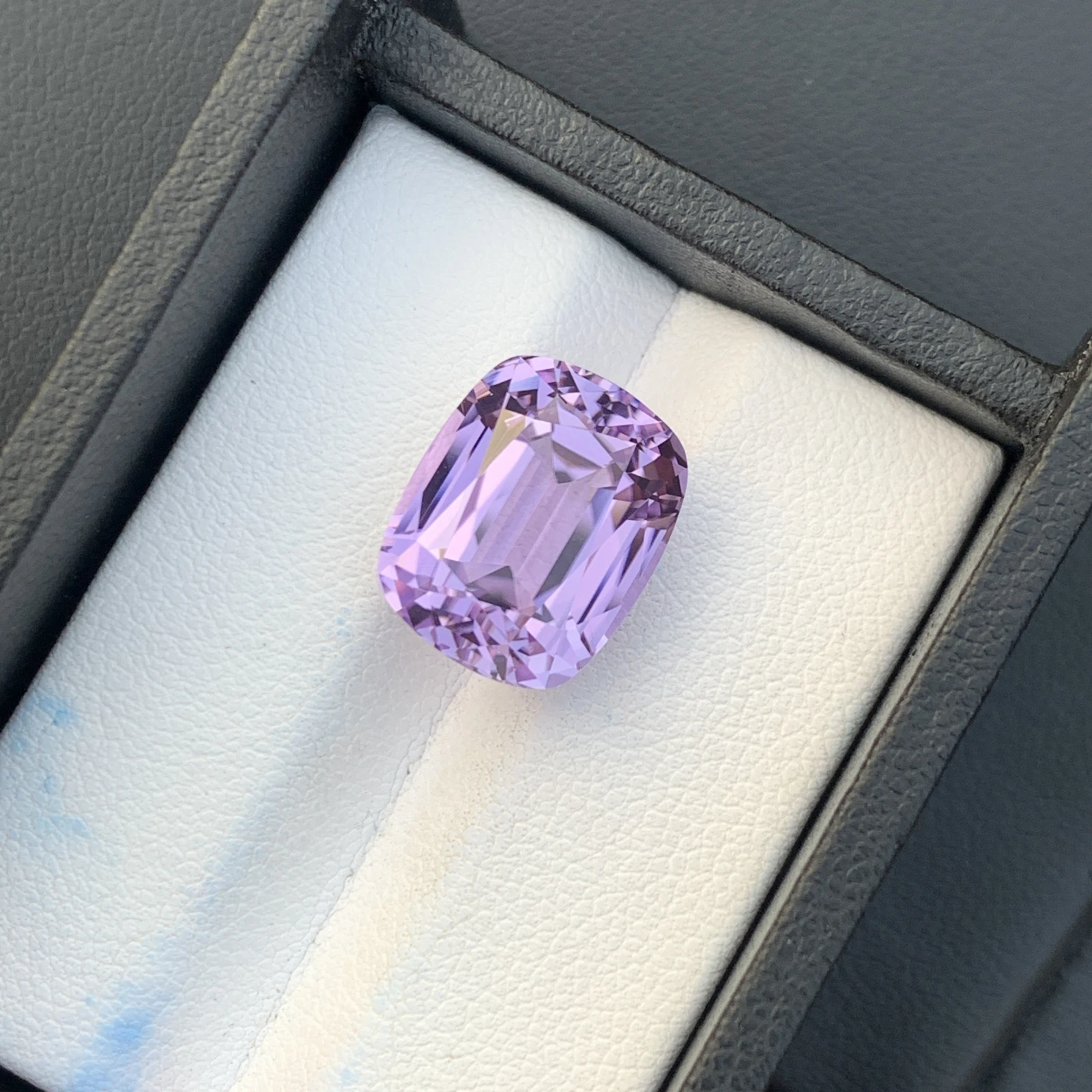 13 ct. Natural Unheated Kunzite Cushion Shape Loose Gemstone from Afghanistan