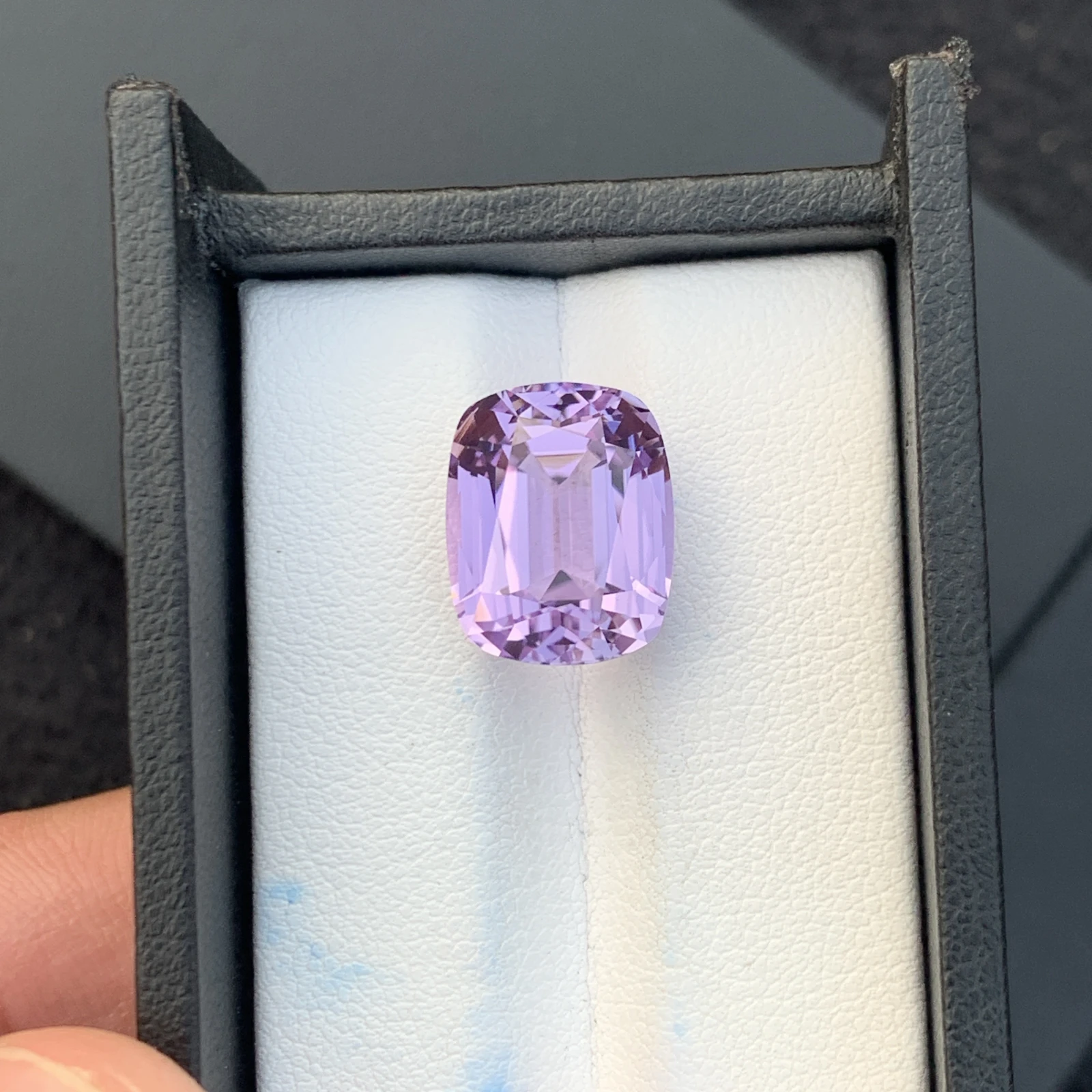 13 ct. Natural Unheated Kunzite Cushion Shape Loose Gemstone from Afghanistan