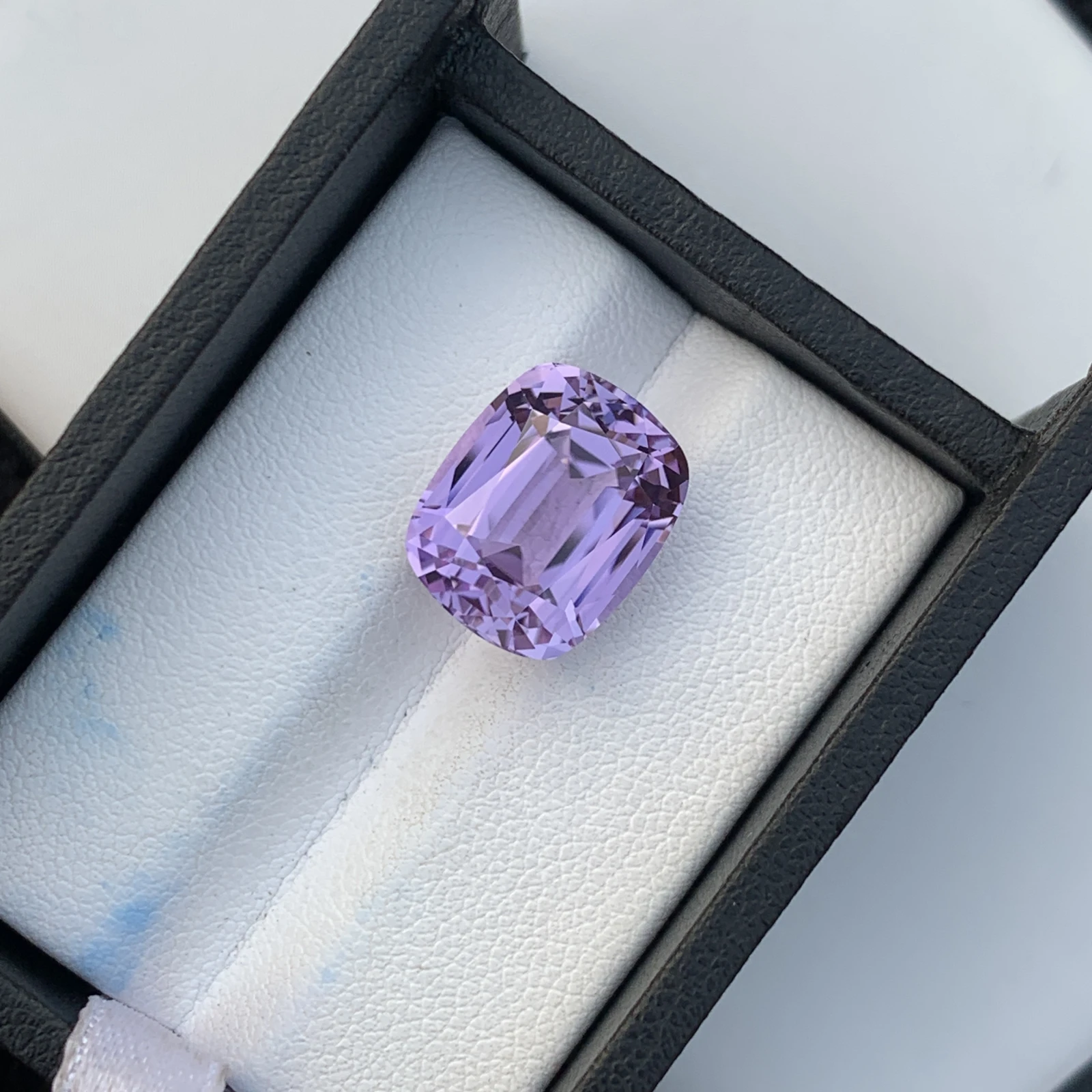 13 ct. Natural Unheated Kunzite Cushion Shape Loose Gemstone from Afghanistan