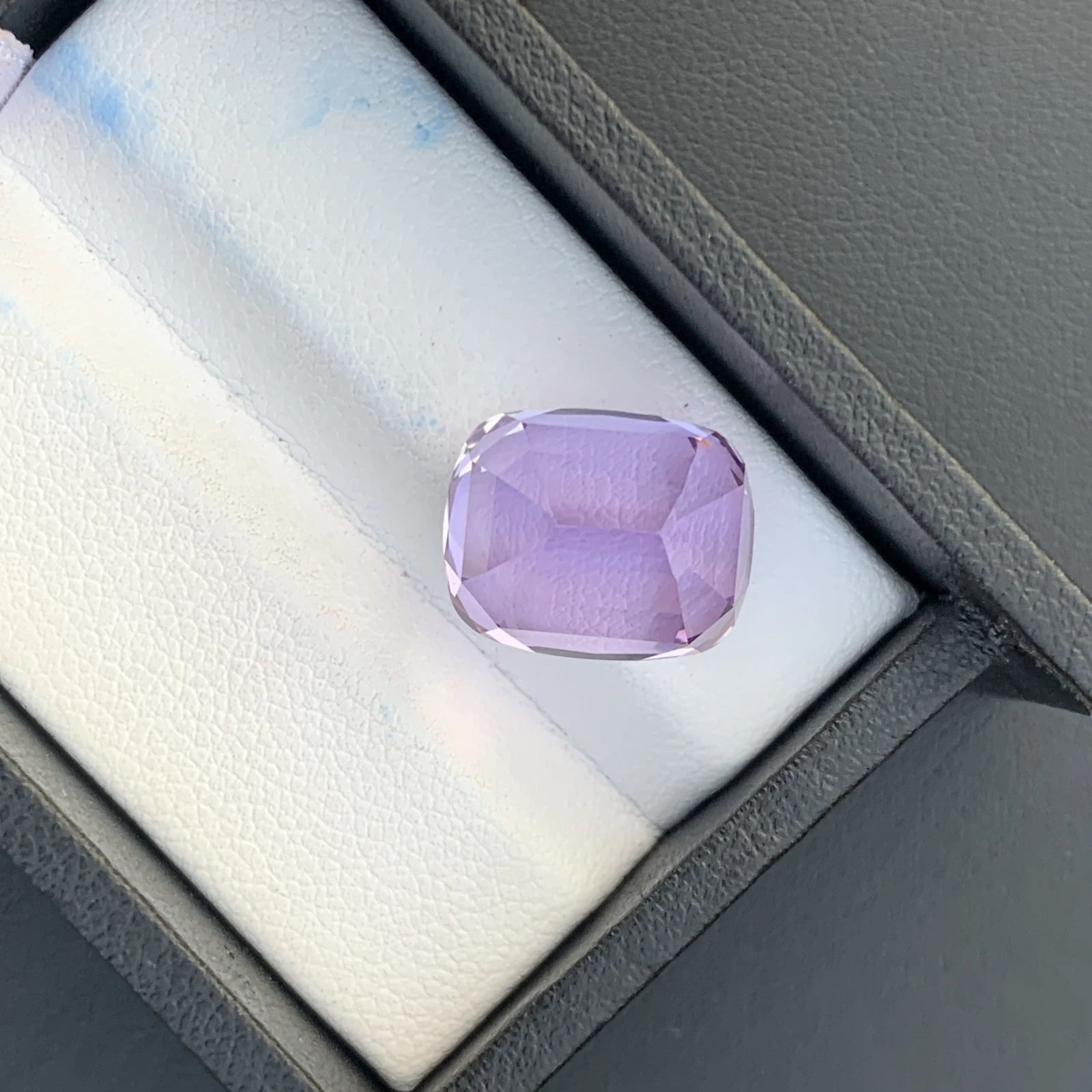13 ct. Natural Unheated Kunzite Cushion Shape Loose Gemstone from Afghanistan