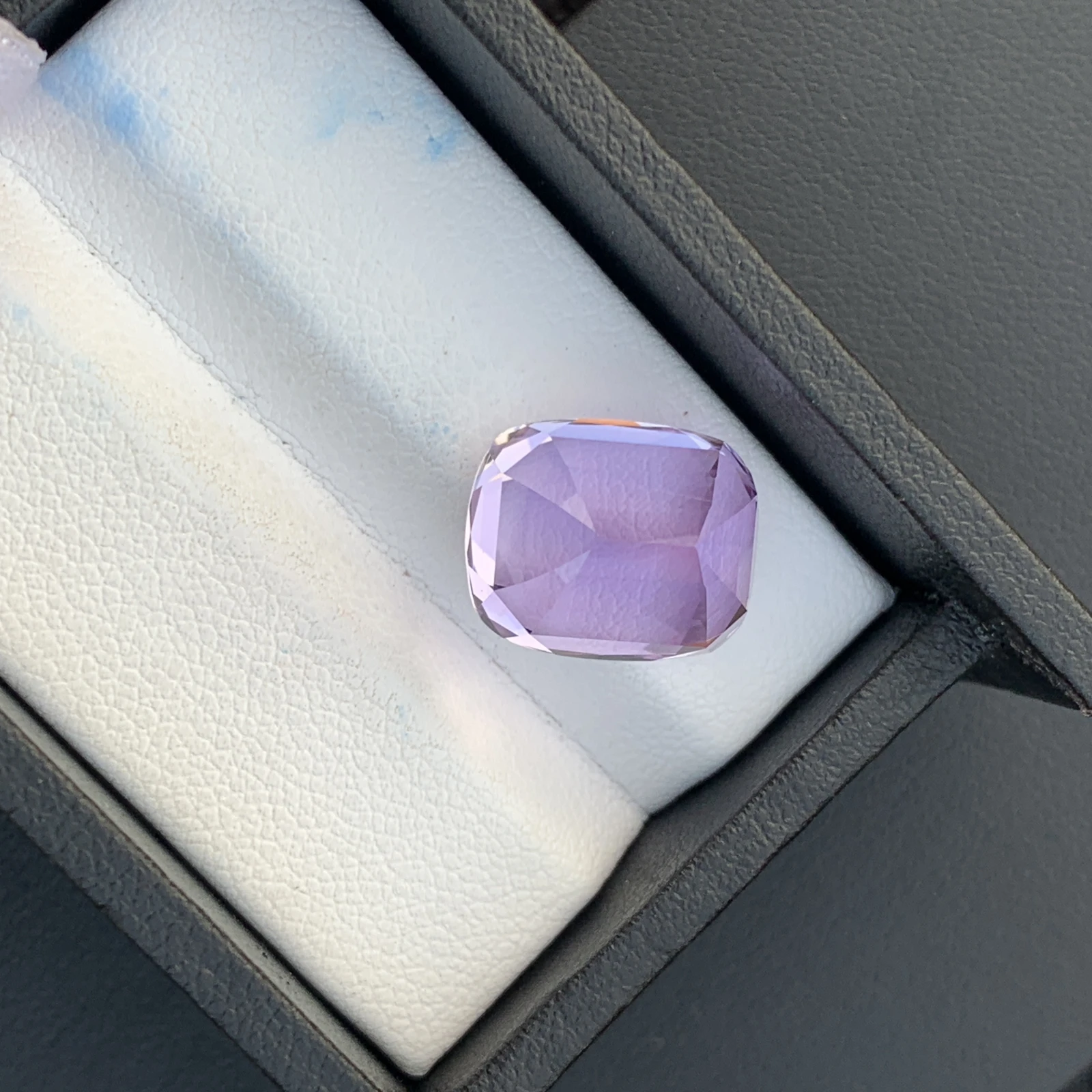 13 ct. Natural Unheated Kunzite Cushion Shape Loose Gemstone from Afghanistan