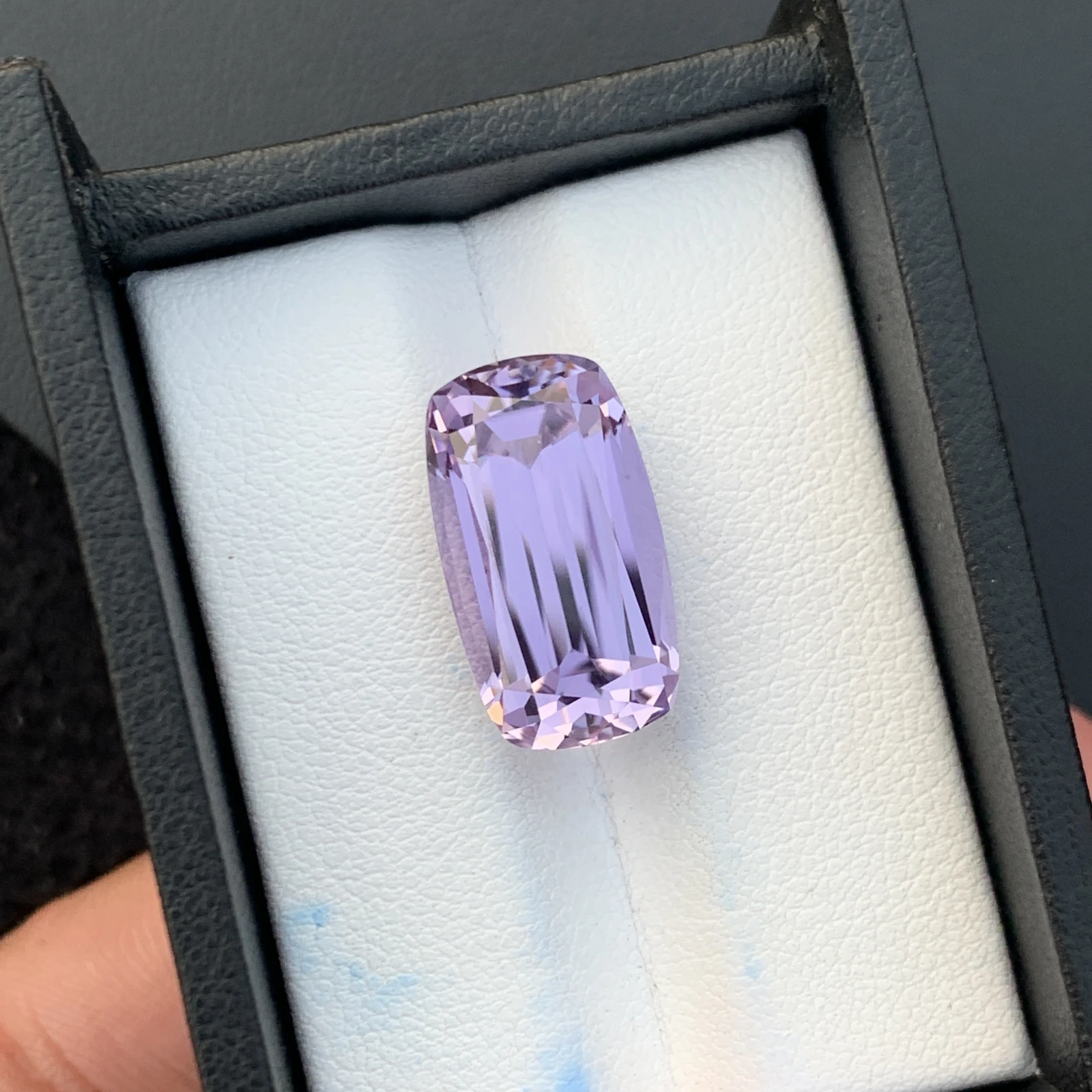 16.12 ct Natural Unheated Purple Kunzite Cushion Shape Loose Gemstone from Afghanistan