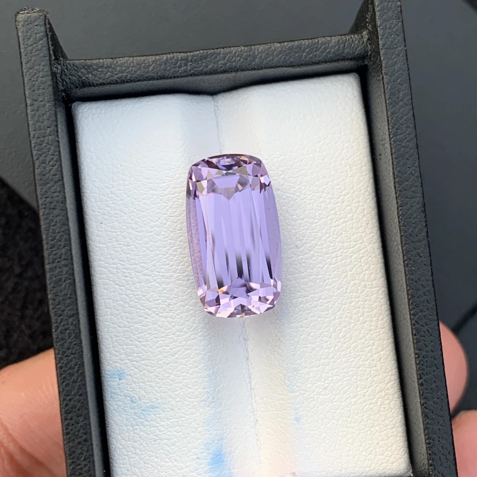 16.12 ct Natural Unheated Purple Kunzite Cushion Shape Loose Gemstone from Afghanistan