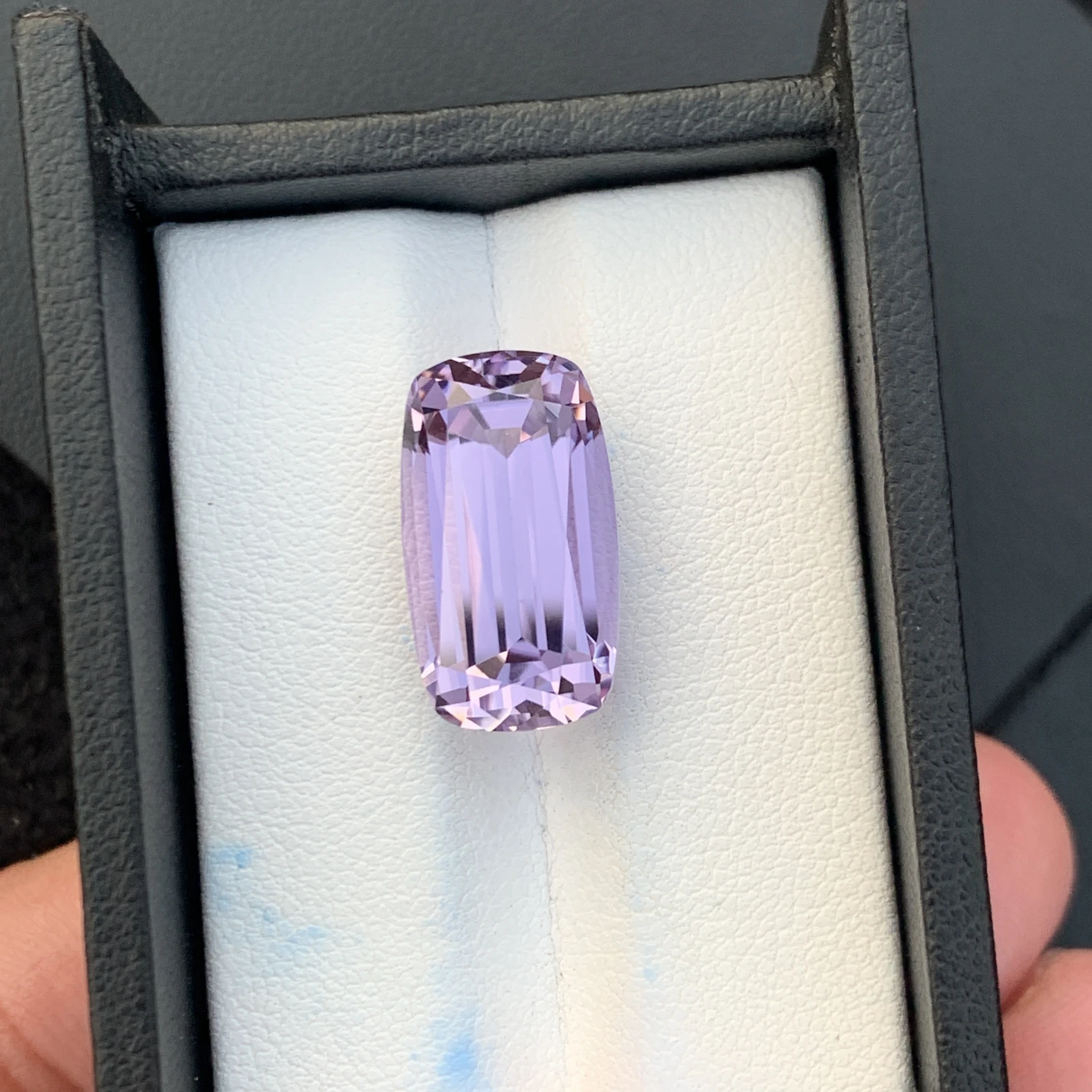 16.12 ct Natural Unheated Purple Kunzite Cushion Shape Loose Gemstone from Afghanistan